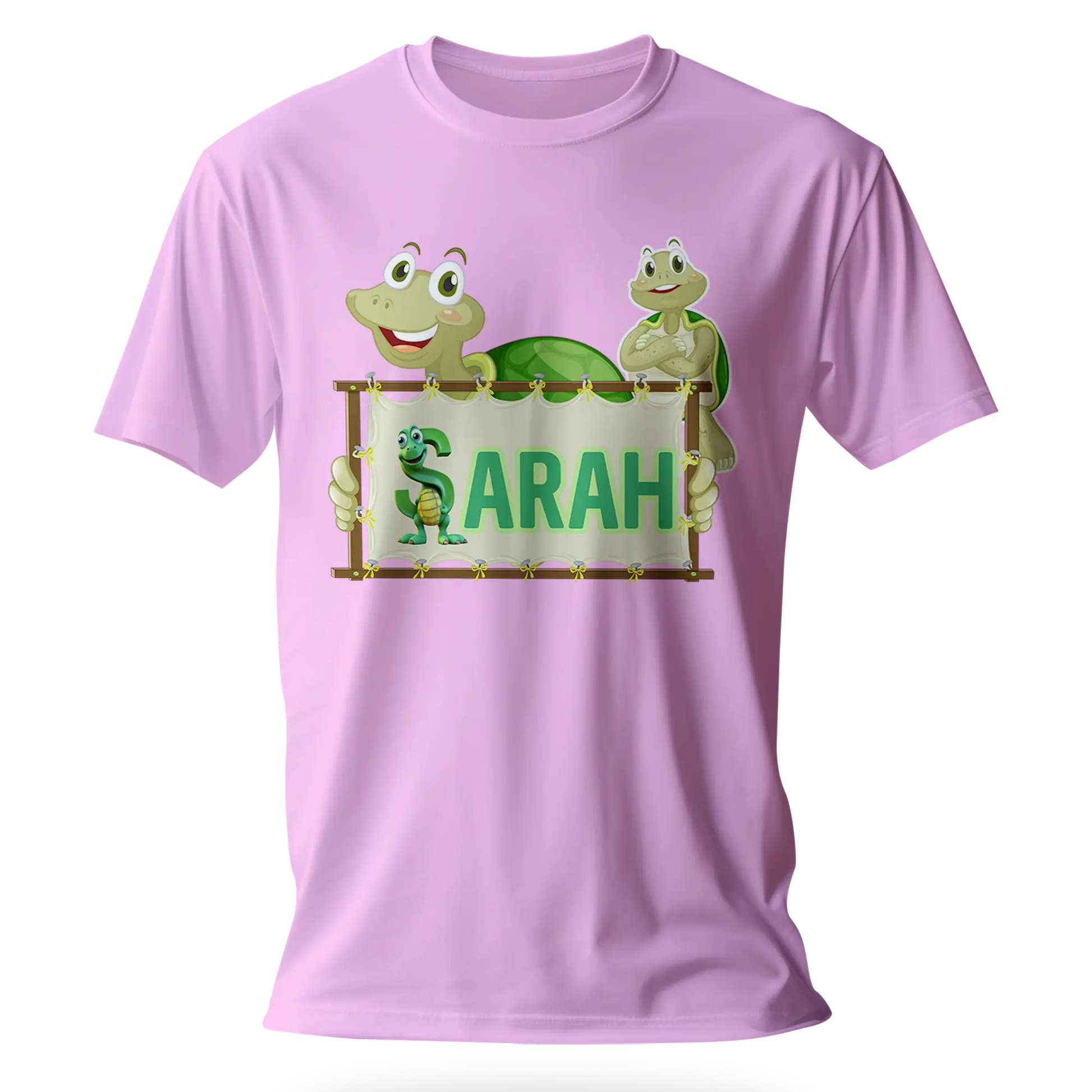 T-Shirt Personnalisé Tortue Montrant Nom Tricoté - Prénom-MiniLook