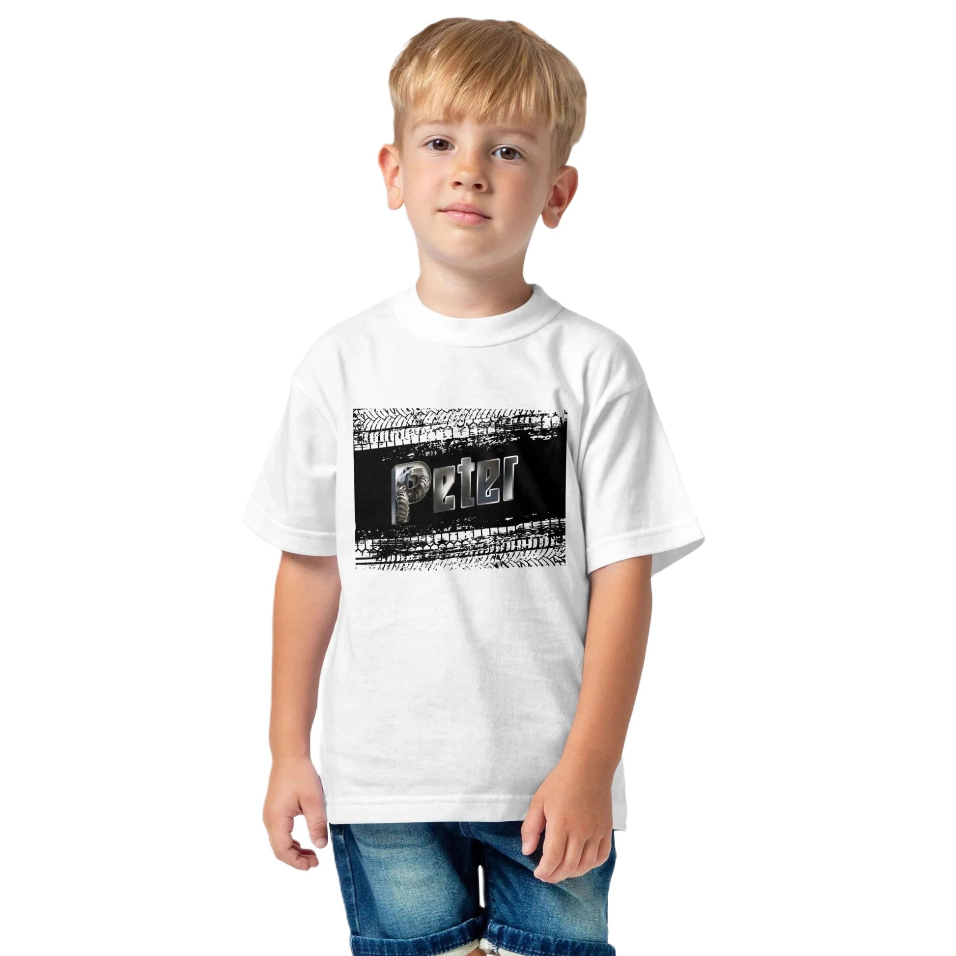 T Shirt à Personnaliser pour Enfant - Voiture de Course avec Prénom - MiniLook