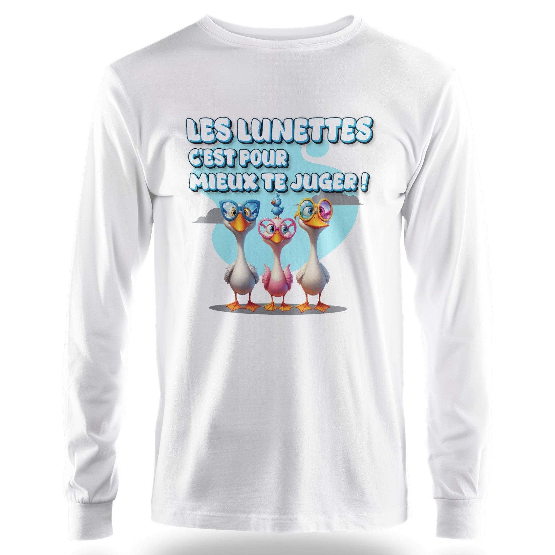 T-Shirt Design Humour Personnalisé - Les lunettes, c'est pour mieux te juger ! - MiniLook