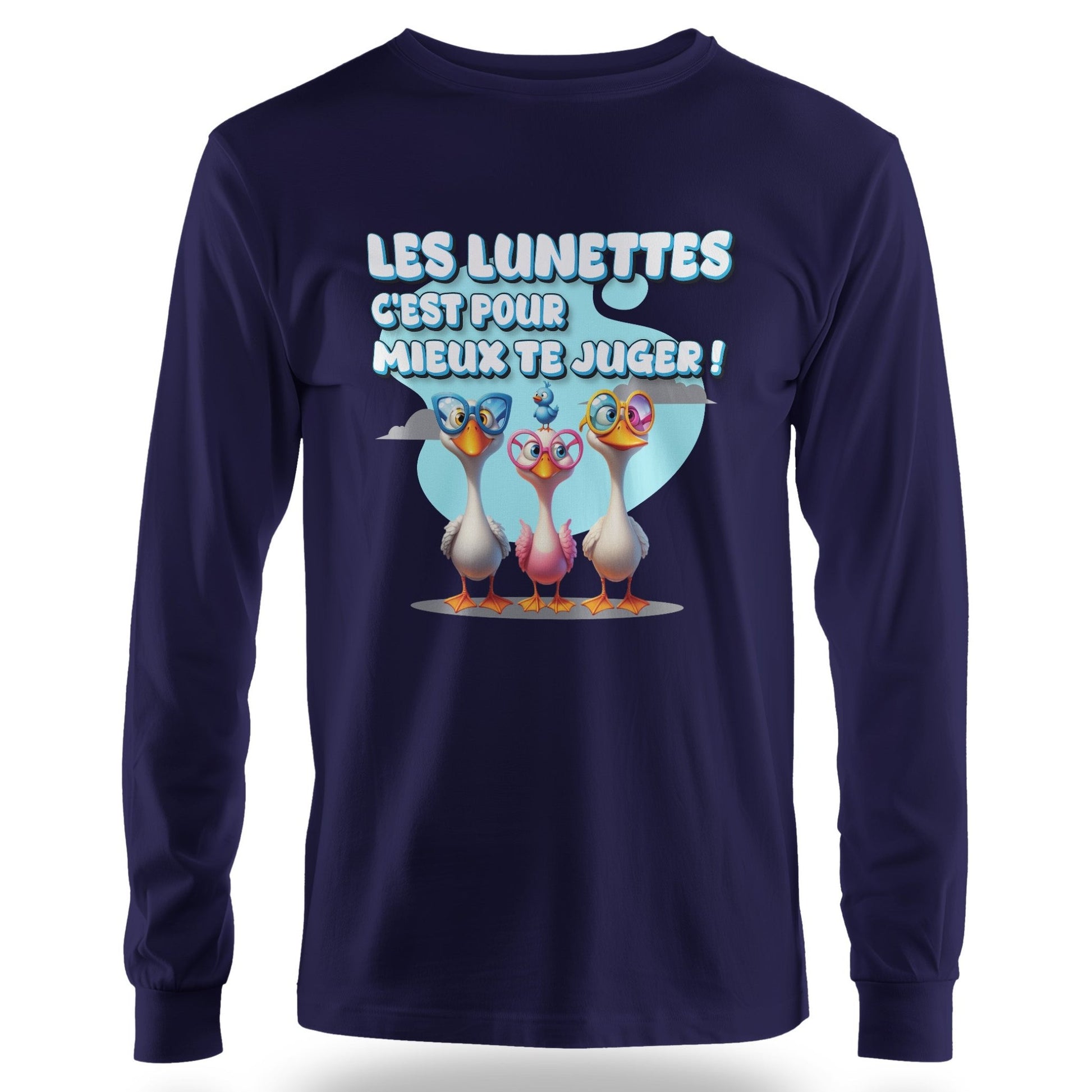 T-Shirt Design Humour Personnalisé - Les lunettes, c'est pour mieux te juger ! - MiniLook