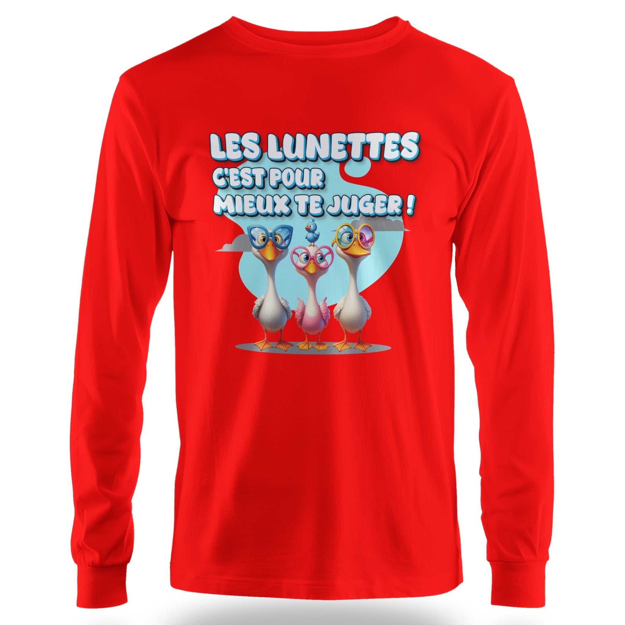 T-Shirt Design Humour Personnalisé - Les lunettes, c'est pour mieux te juger ! - MiniLook