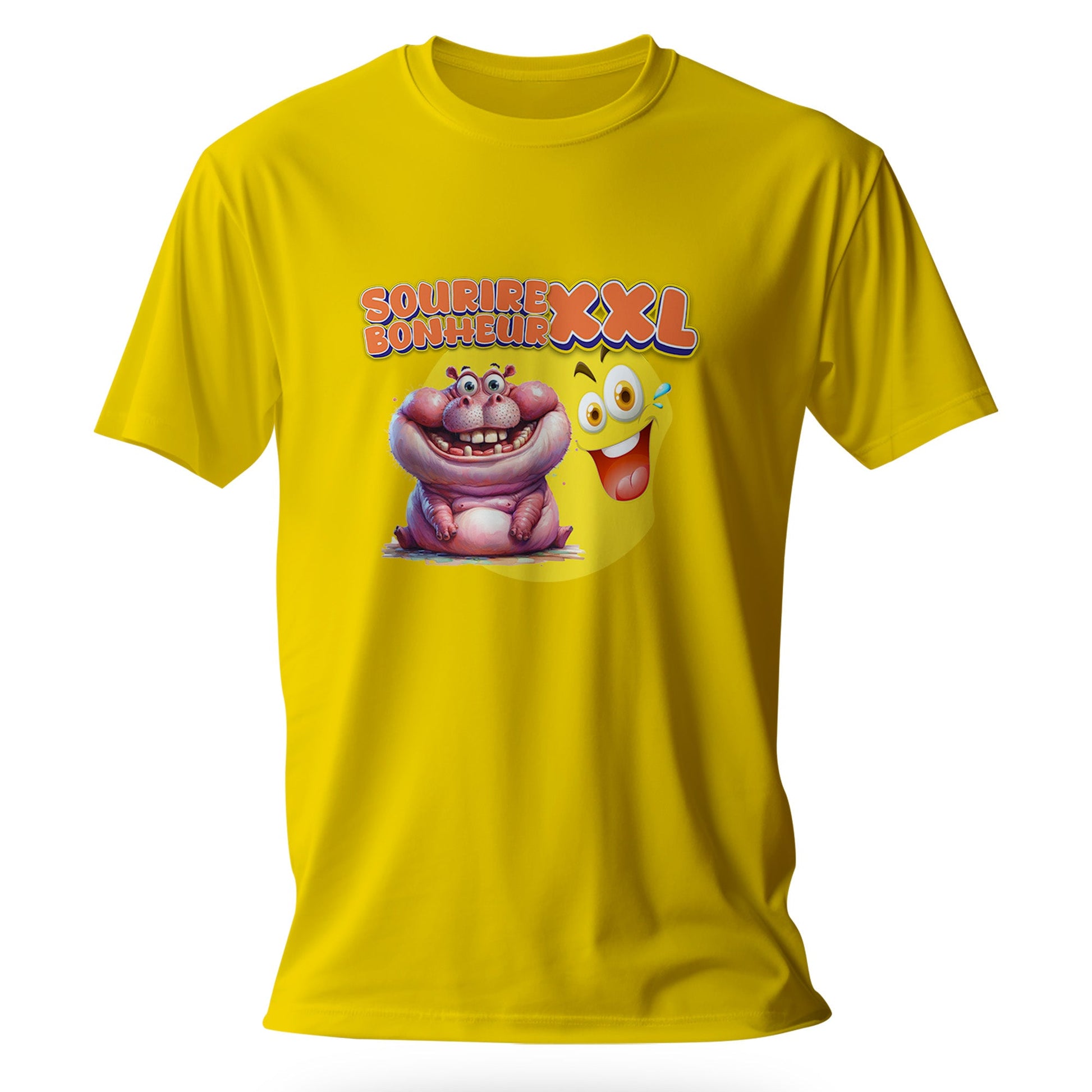 T-Shirt Design Humour Personnalisé - Sourire XXL, bonheur XXL - MiniLook