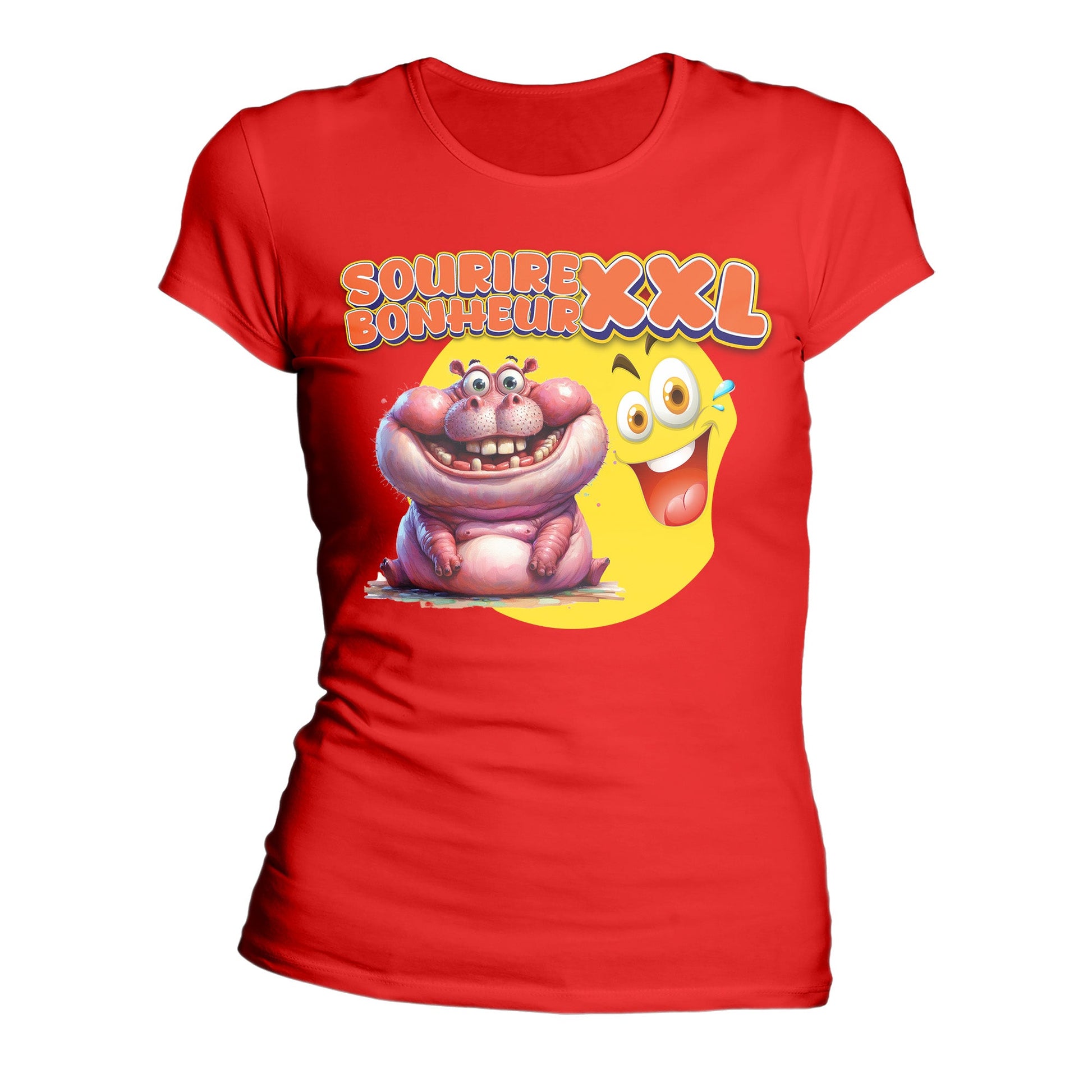 T-Shirt Design Humour Personnalisé - Sourire XXL, bonheur XXL - MiniLook