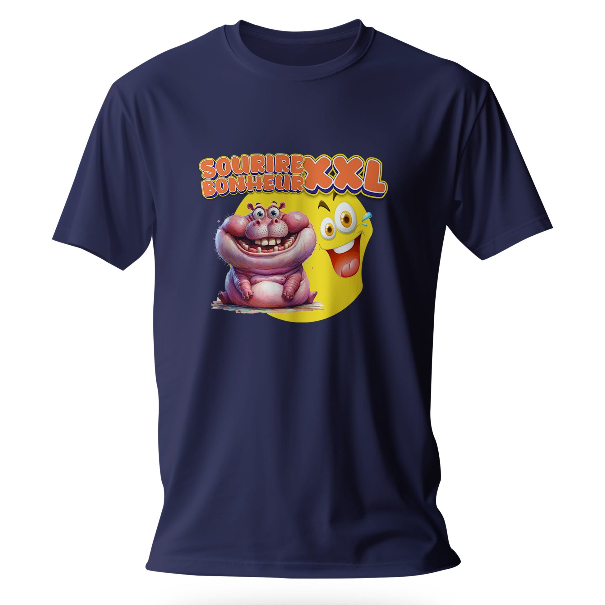 T-Shirt Design Humour Personnalisé - Sourire XXL, bonheur XXL - MiniLook