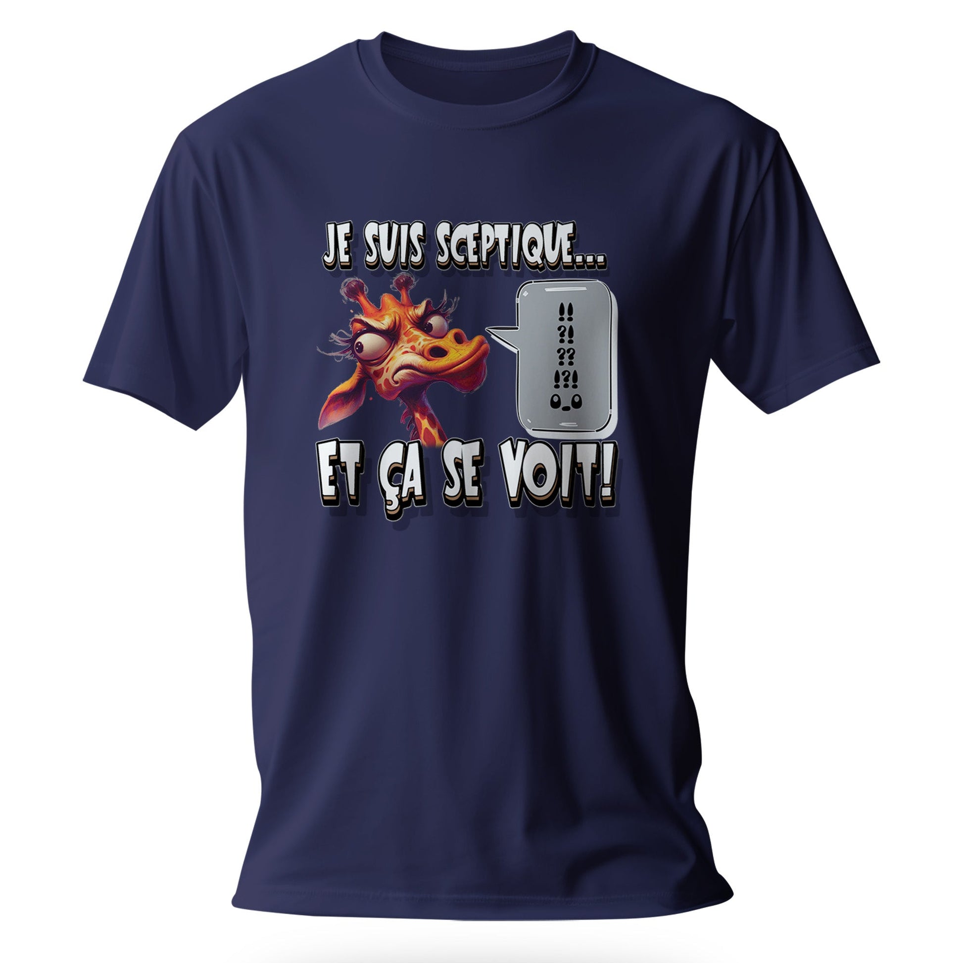 T-shirt humoristique Je suis sceptique… et ça se voit - MiniLook