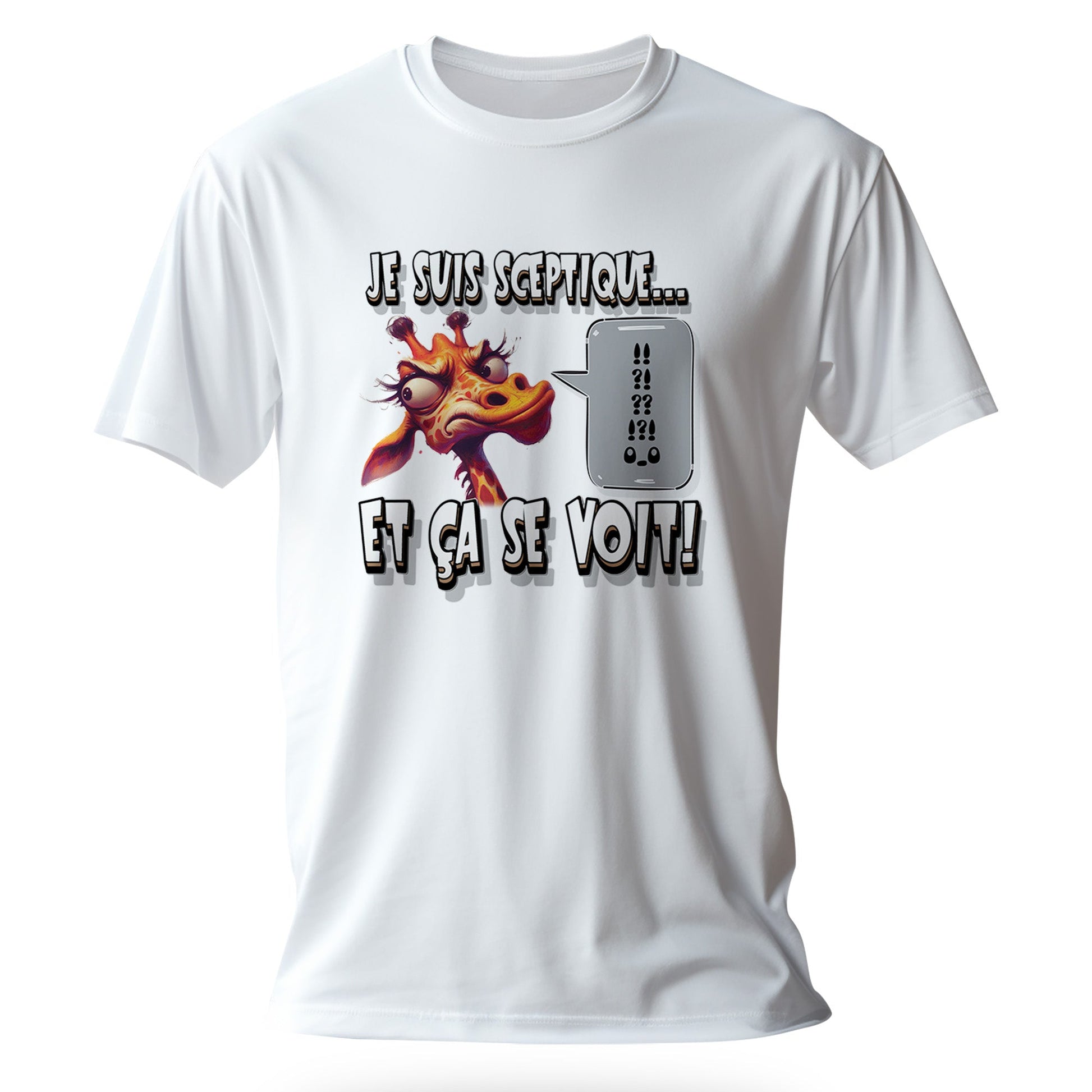 T-shirt humoristique Je suis sceptique… et ça se voit - MiniLook