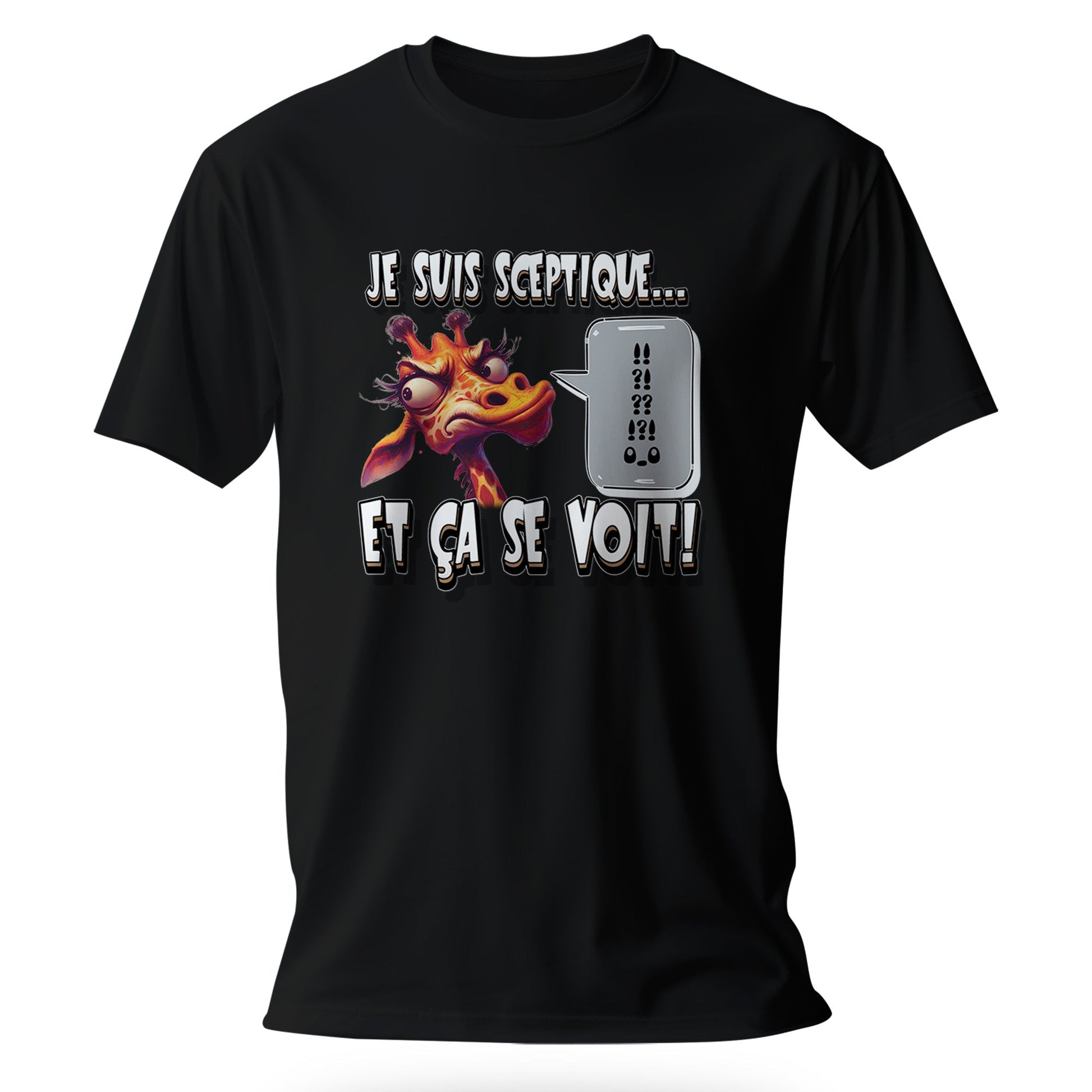 T-shirt humoristique Je suis sceptique… et ça se voit - MiniLook