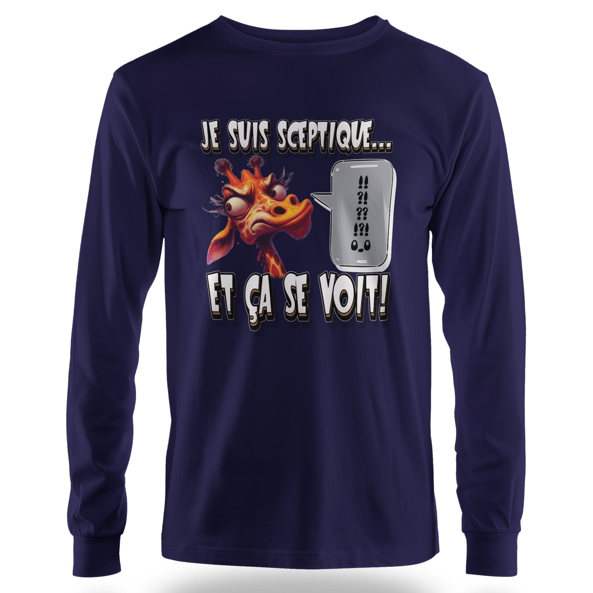 T-shirt humoristique Je suis sceptique… et ça se voit - MiniLook