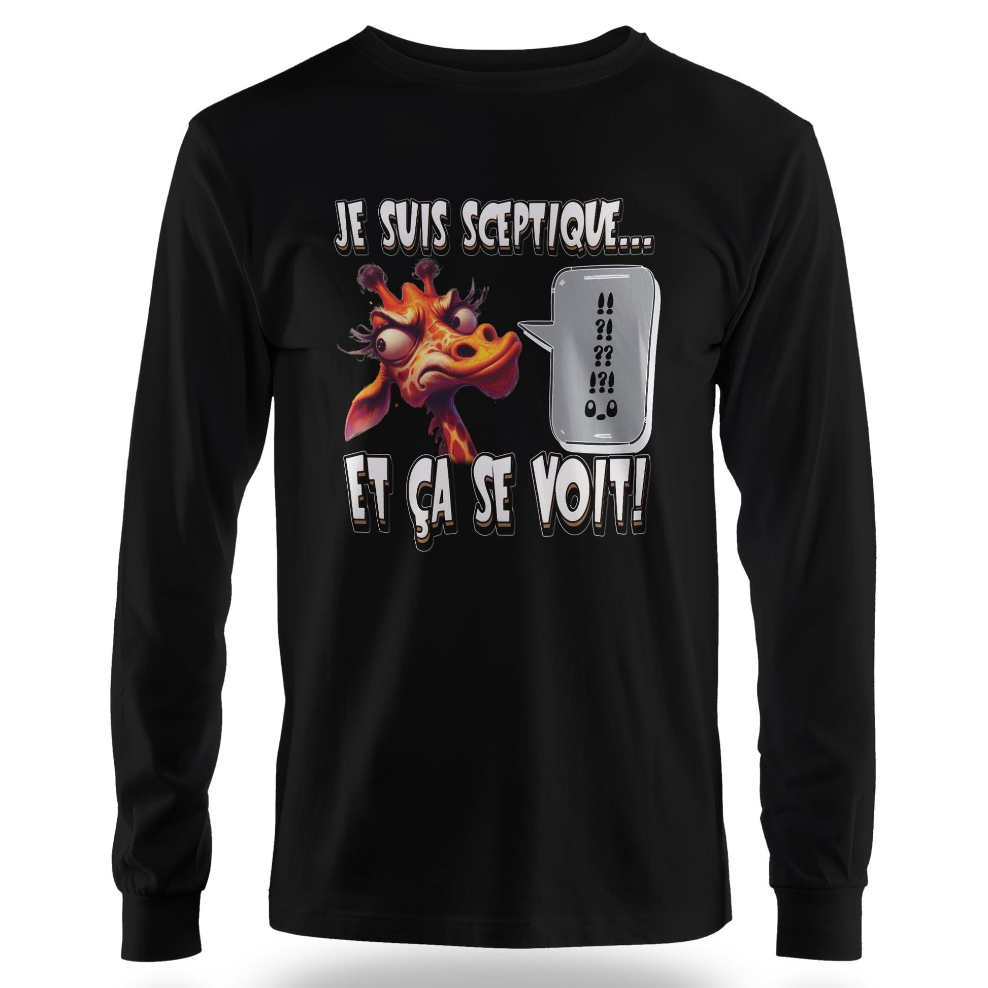 T-shirt humoristique Je suis sceptique… et ça se voit - MiniLook