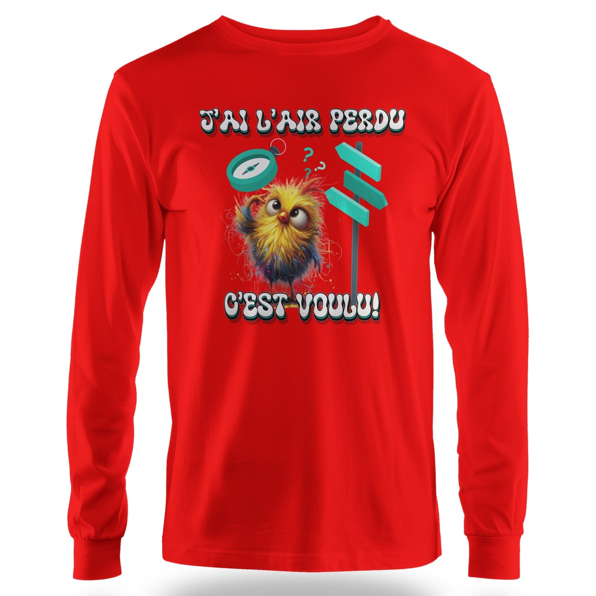 T-Shirt Humour Design Personnalisé - J’ai l’air perdu C’est voulu ! - MiniLook