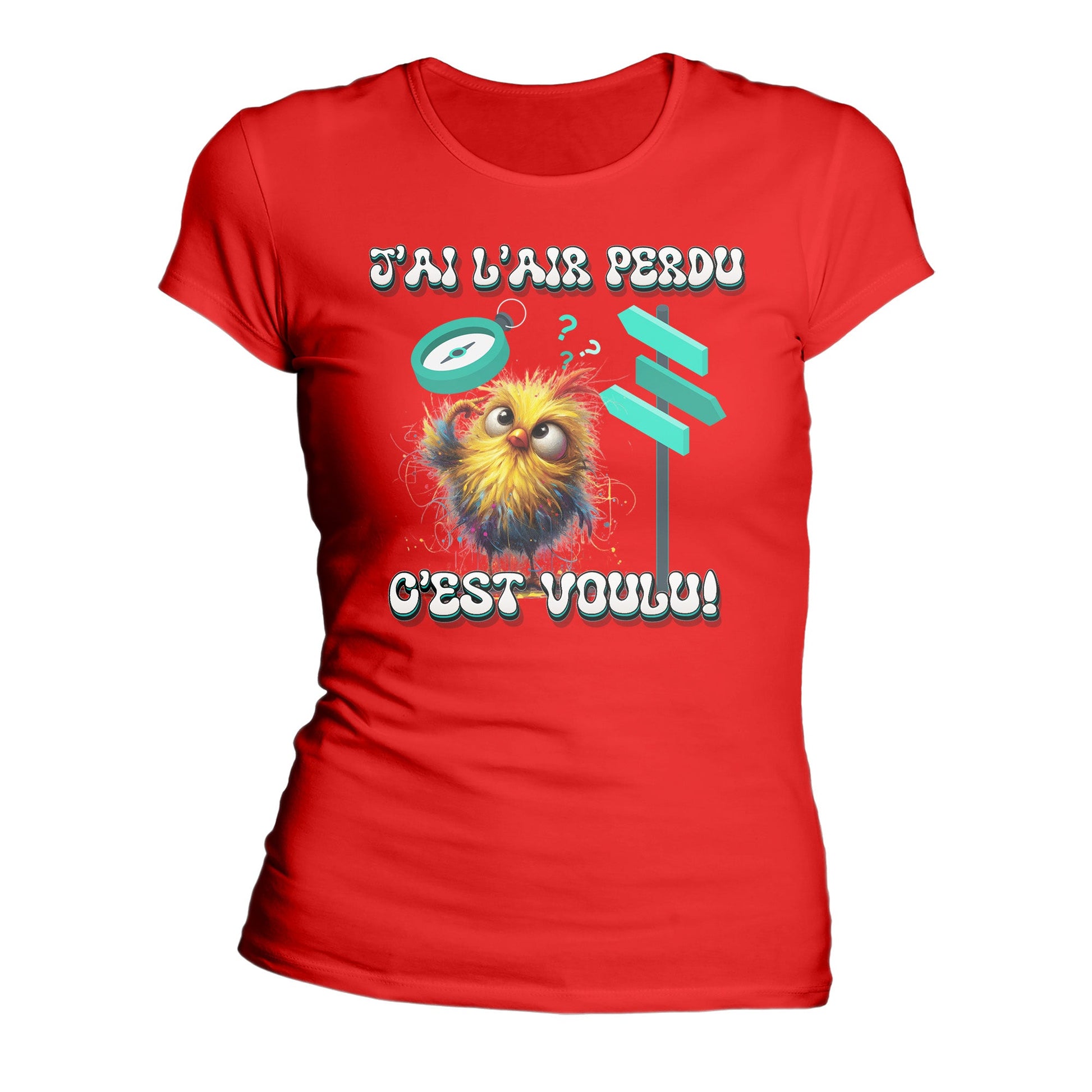 T-Shirt Humour Design Personnalisé - J’ai l’air perdu C’est voulu ! - MiniLook