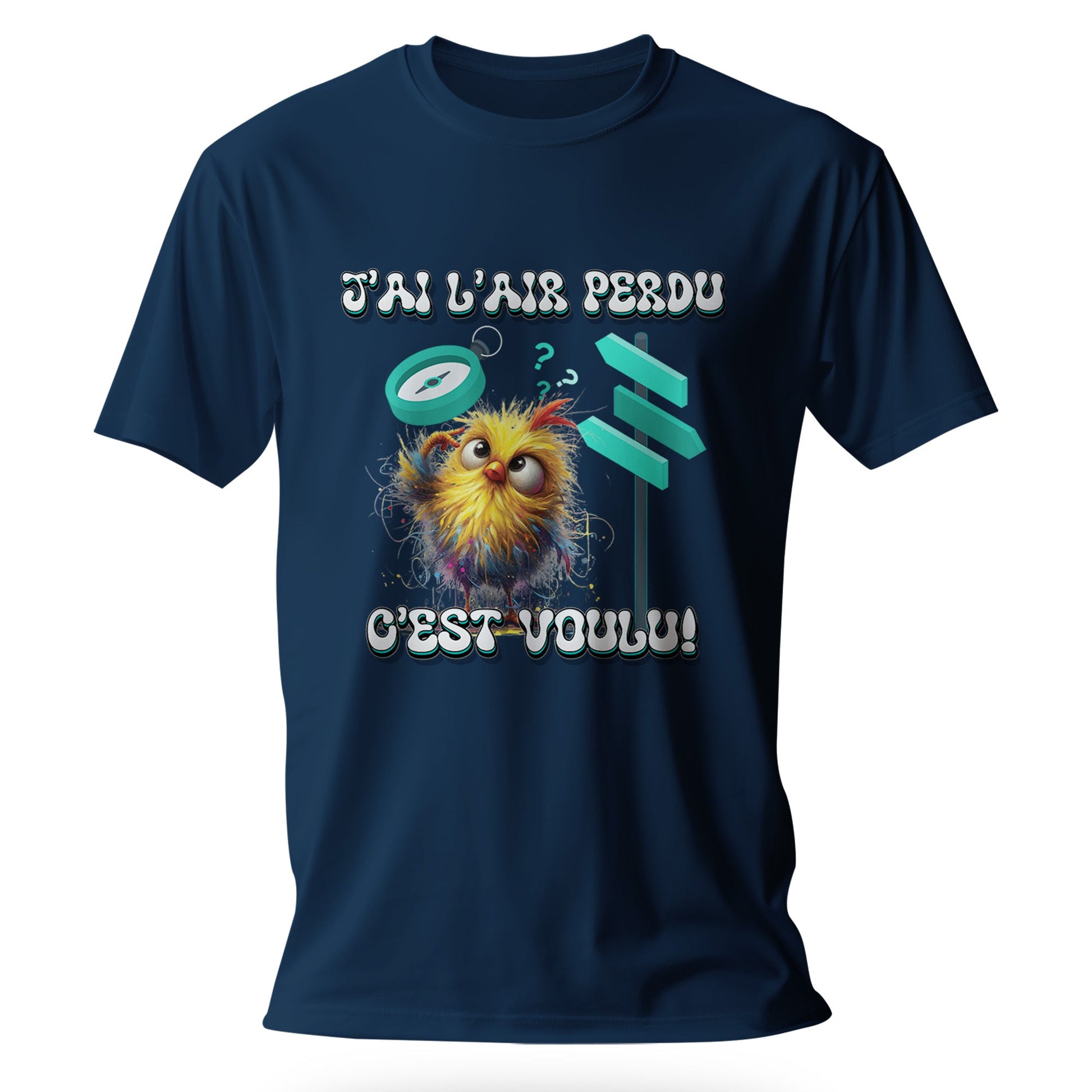 T-Shirt Humour Design Personnalisé - J’ai l’air perdu C’est voulu ! - MiniLook