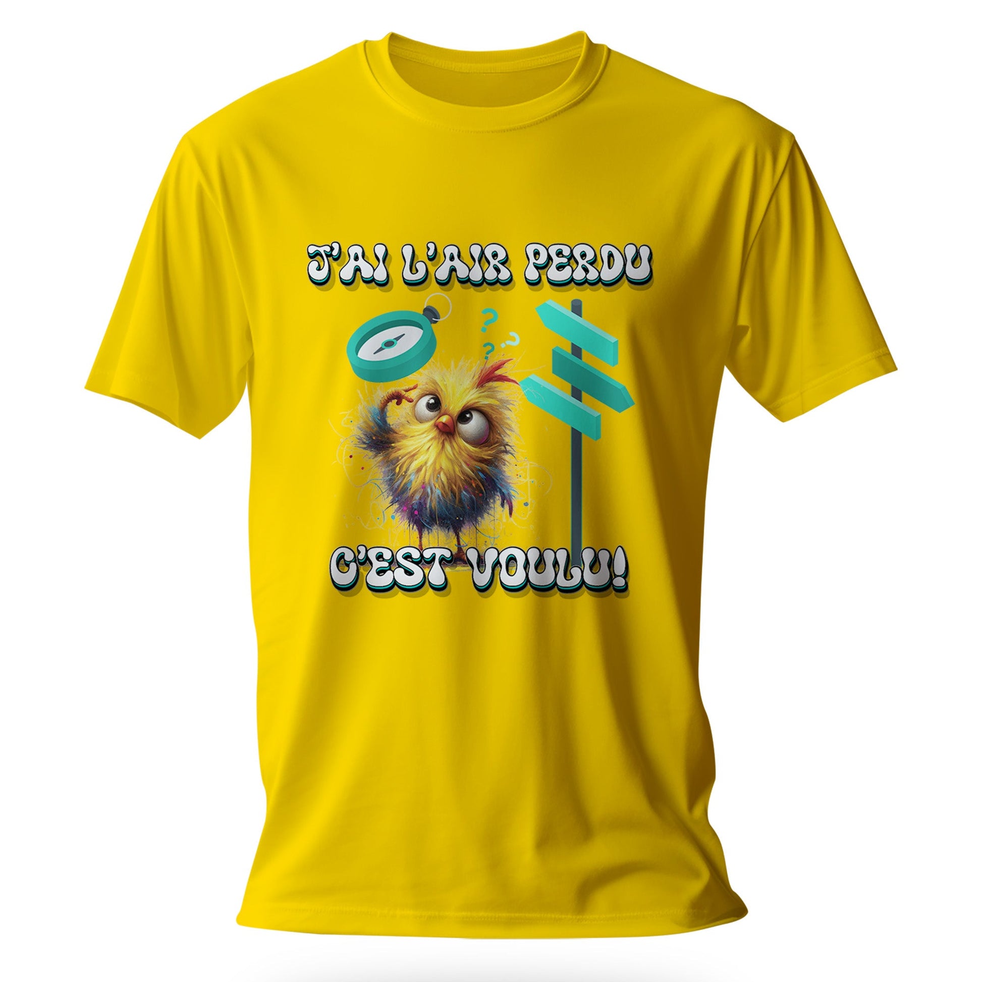 T-Shirt Humour Design Personnalisé - J’ai l’air perdu C’est voulu ! - MiniLook