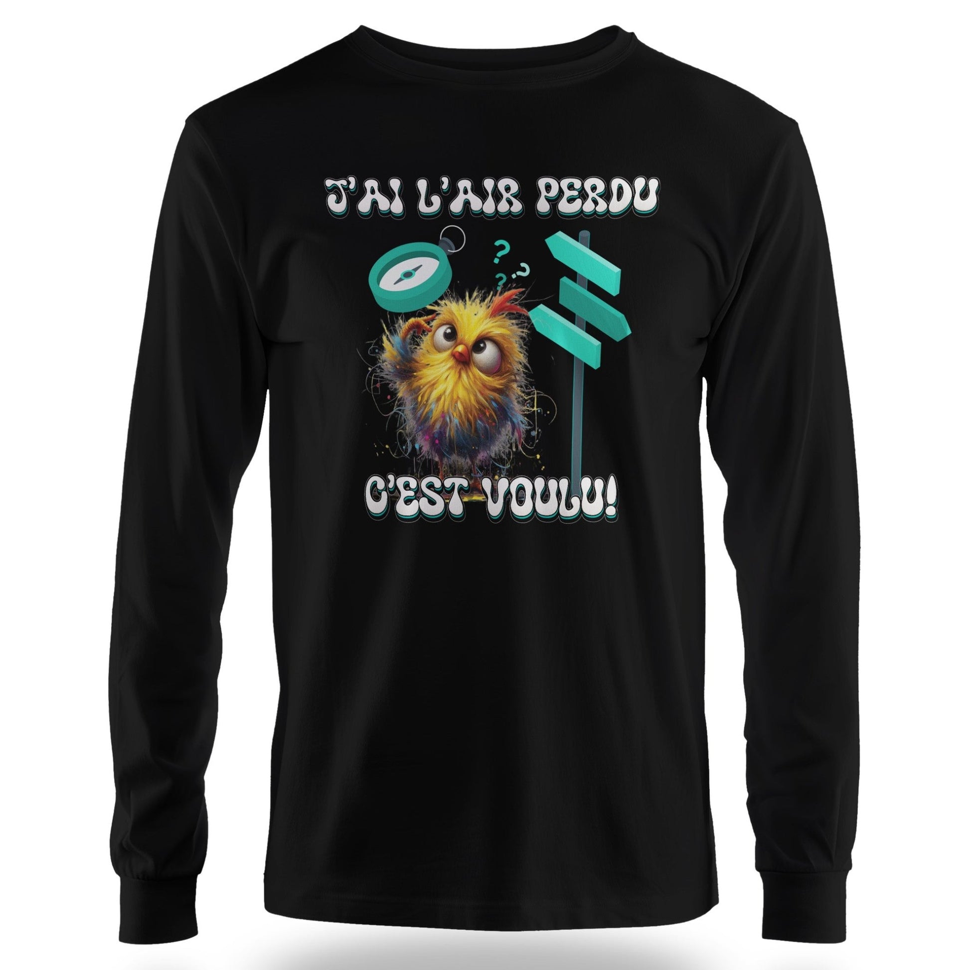 T-Shirt Humour Design Personnalisé - J’ai l’air perdu C’est voulu ! - MiniLook