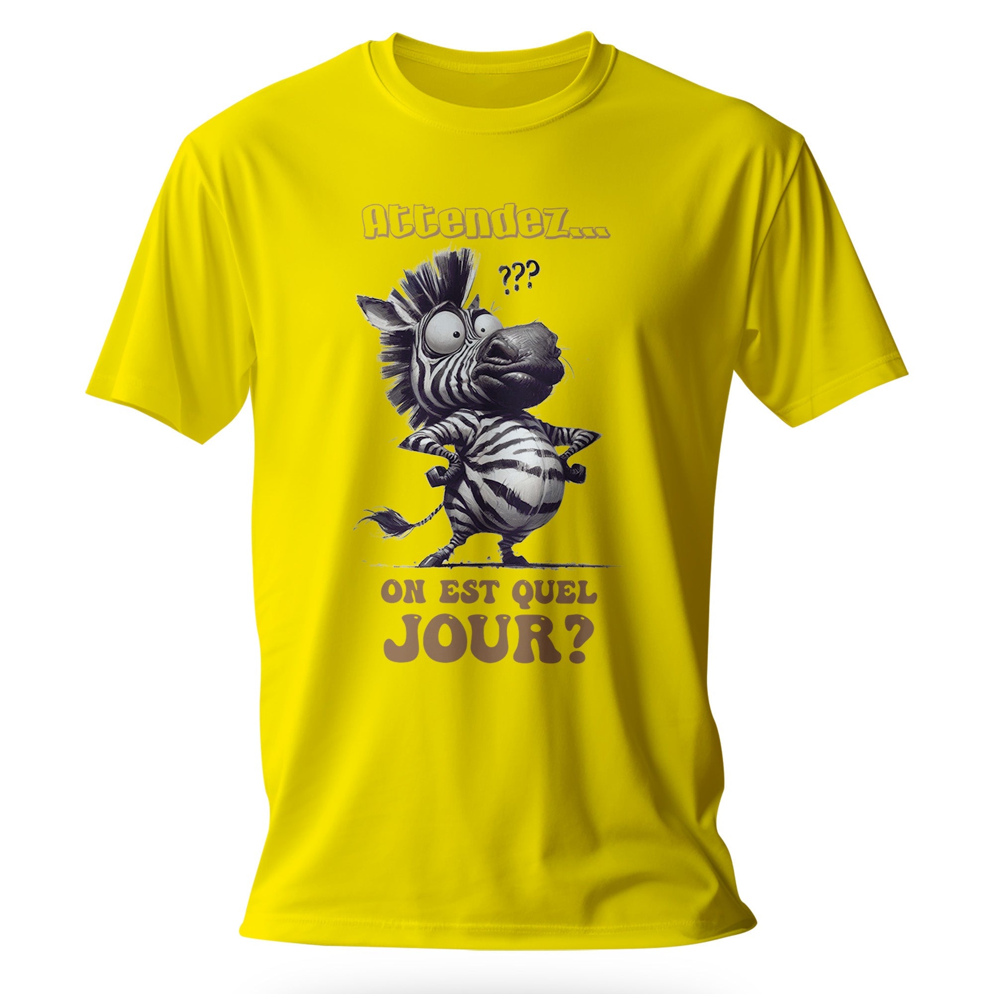 T-shirt Humour Homme - Attendez... On est quel jour - MiniLook