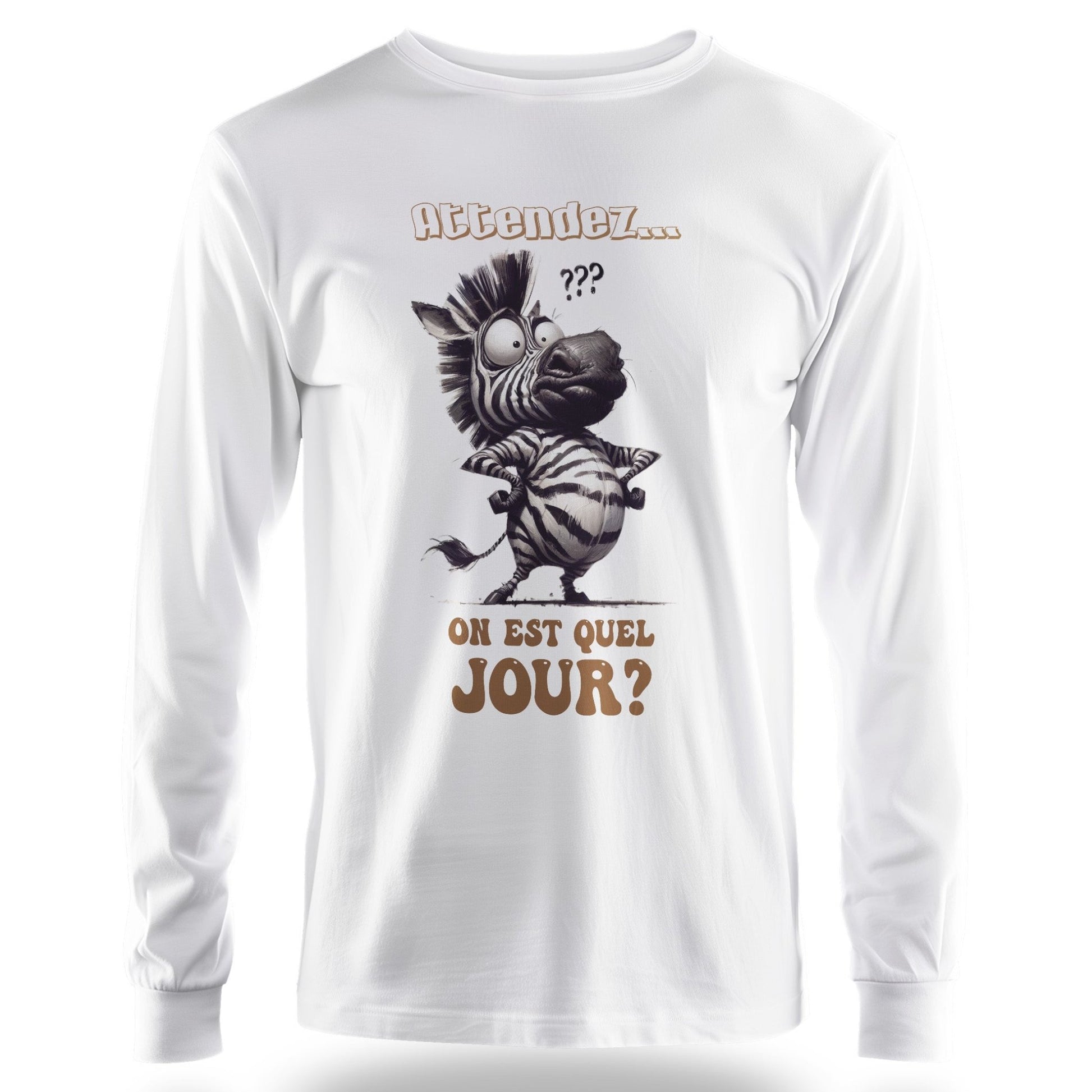 T-shirt Humour Homme - Attendez... On est quel jour - MiniLook