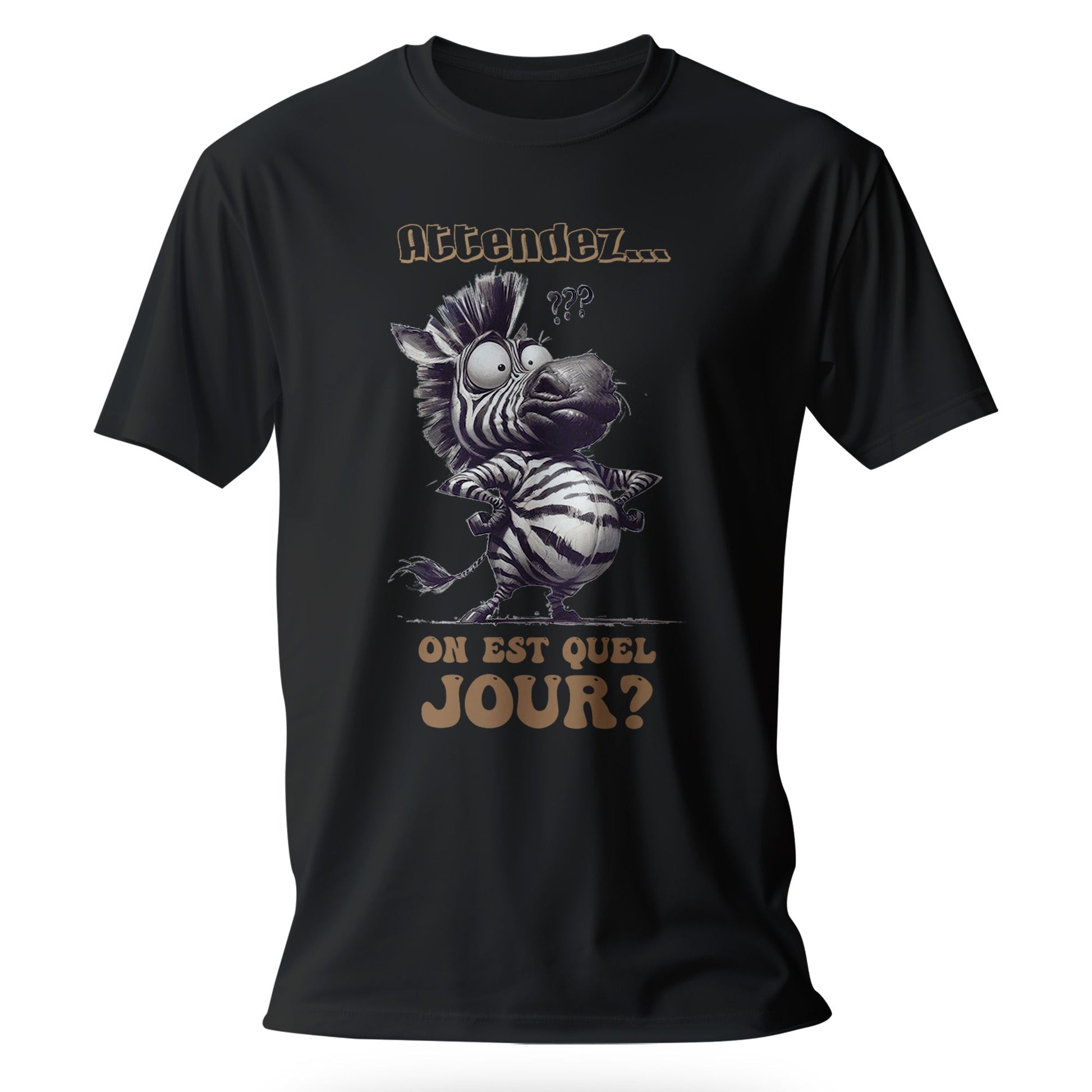 T-shirt Humour Homme - Attendez... On est quel jour - MiniLook