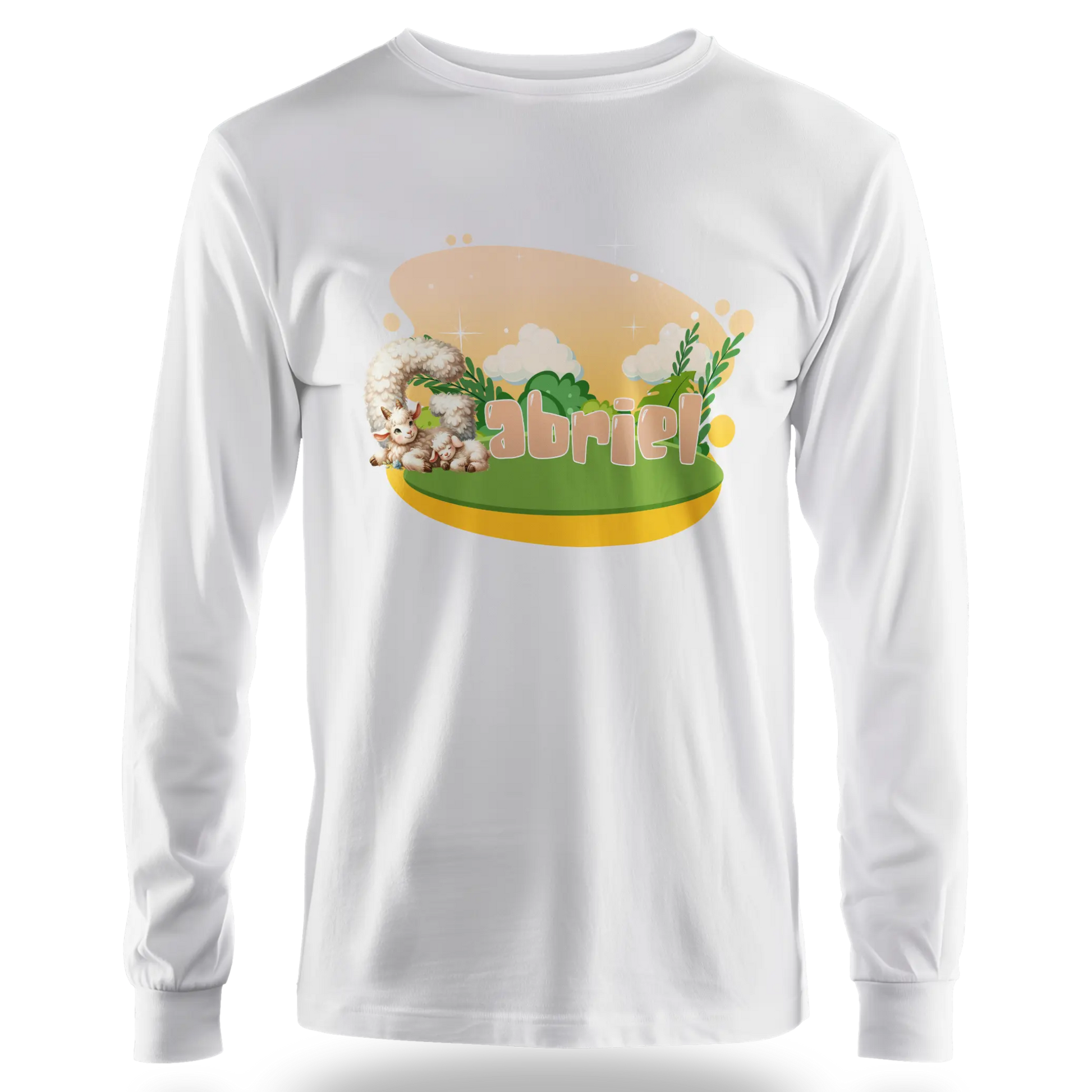 T-shirt personnalisé avec motif de fond de jungle pour maman et bébé - Prénom - MiniLook