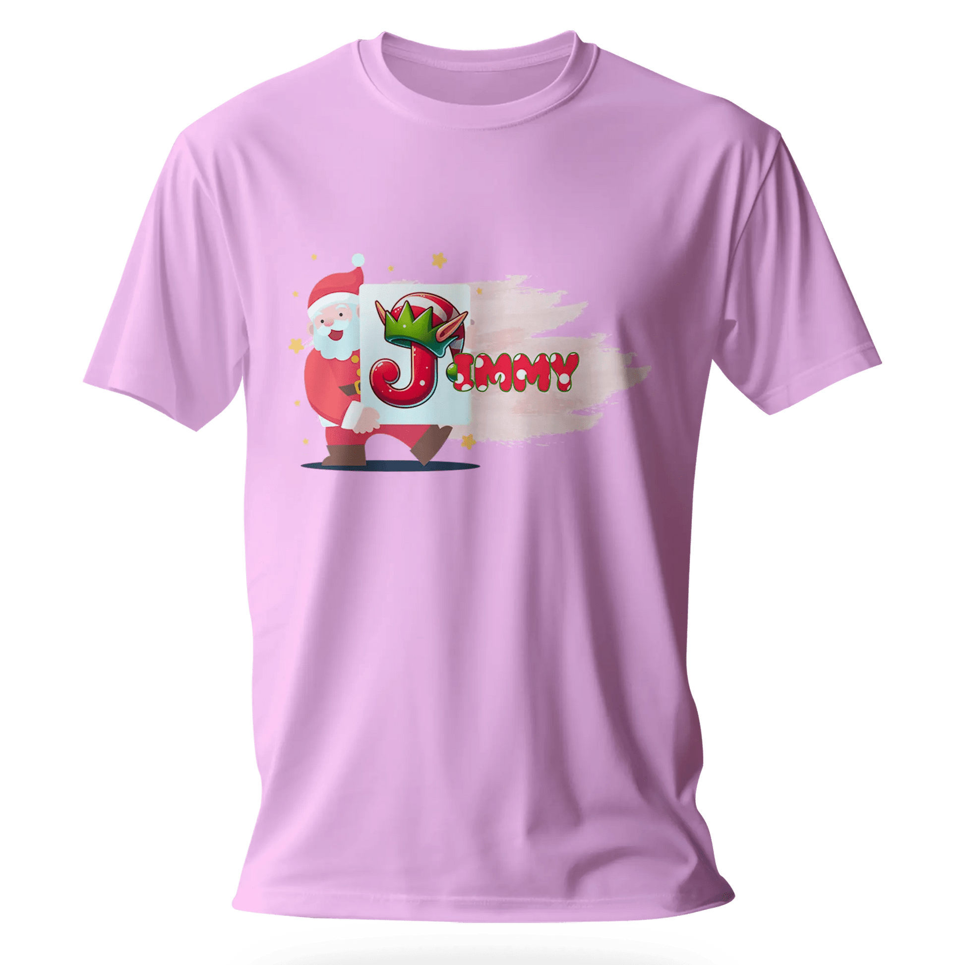 T-shirt personnalisé avec prénom - Tableau de travail artistique du Père Noël - MiniLook