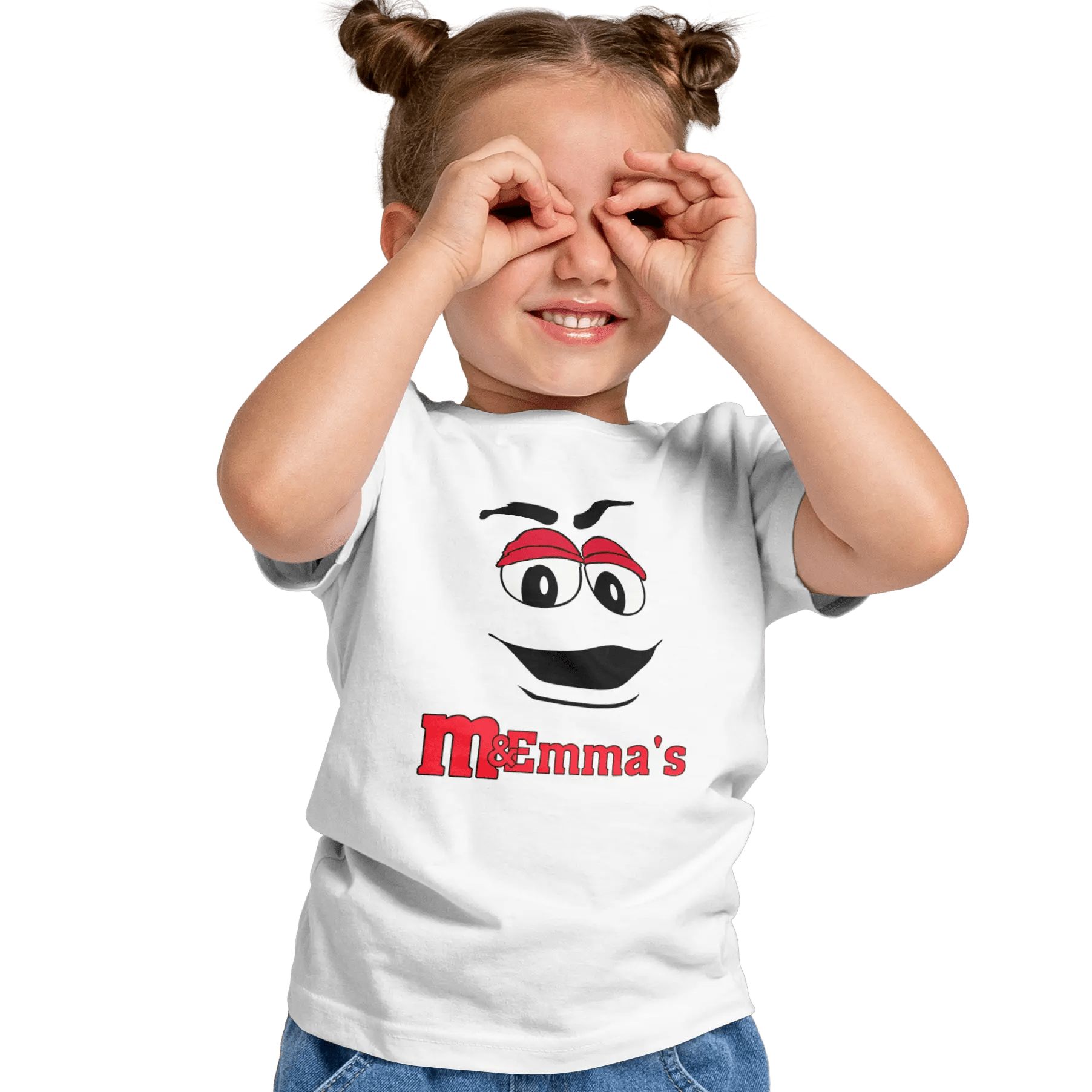 T shirt personnalisé – Bonbon souriant en maxi format avec prénom - MiniLook