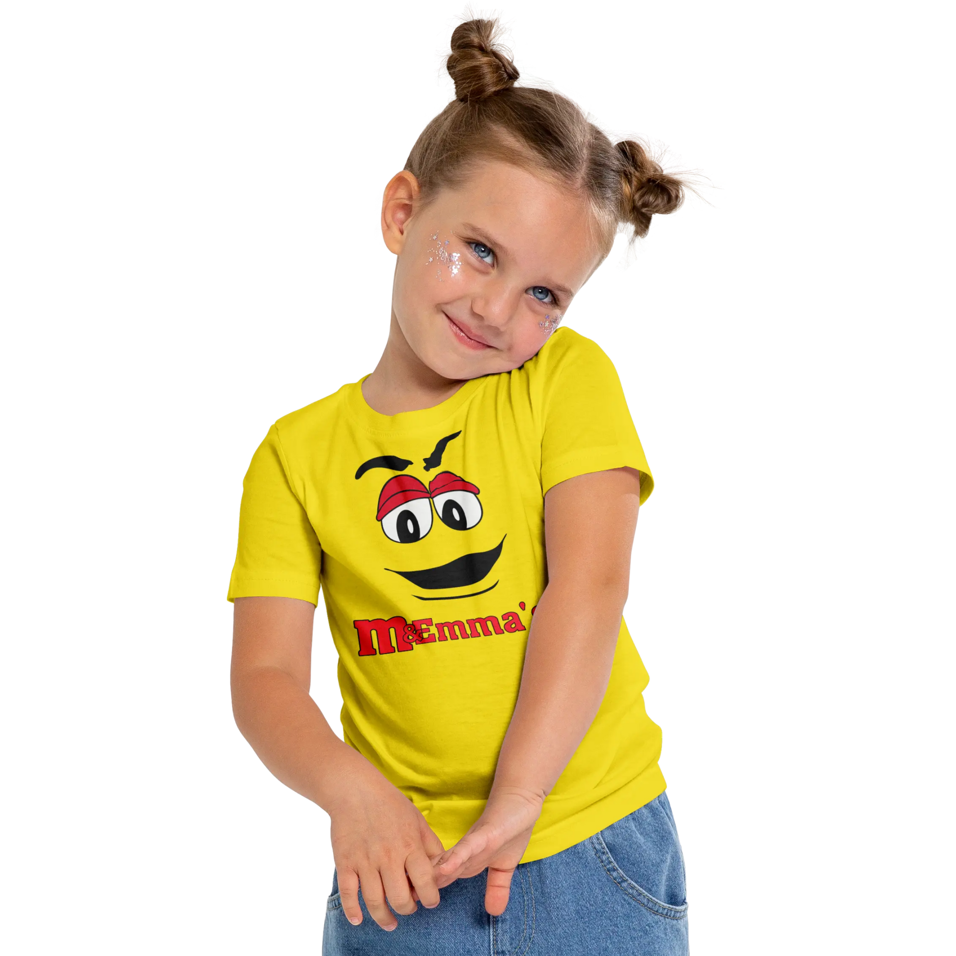 T shirt personnalisé – Bonbon souriant en maxi format avec prénom - MiniLook