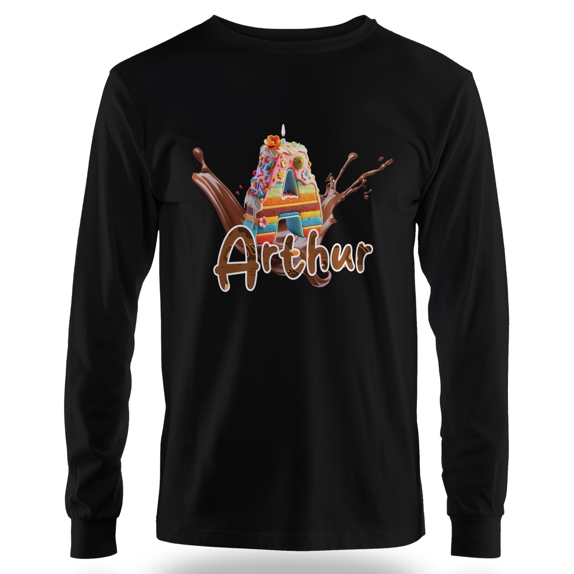 T-shirt personnalisé Choco Cake - Prénom Arthur - MiniLook