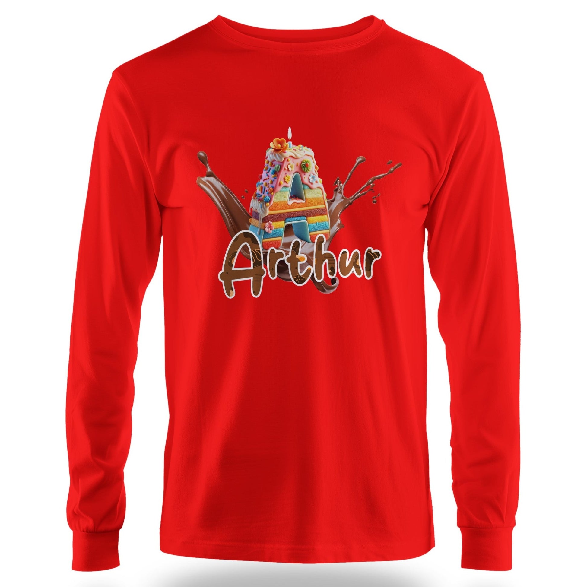 T-shirt personnalisé Choco Cake - Prénom Arthur - MiniLook