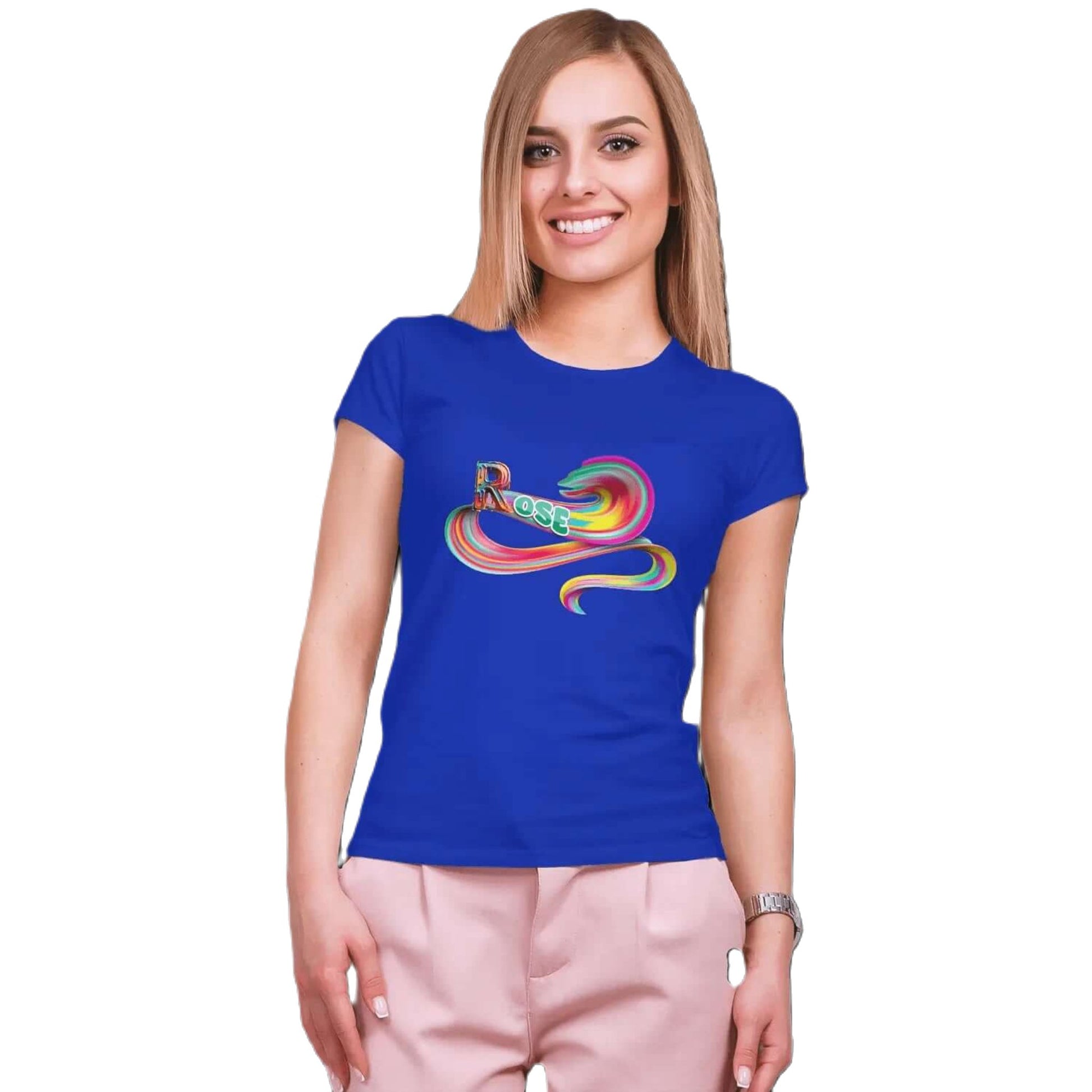 T shirt personnalisé femme – Prénom avec design couleur bonbon - MiniLook