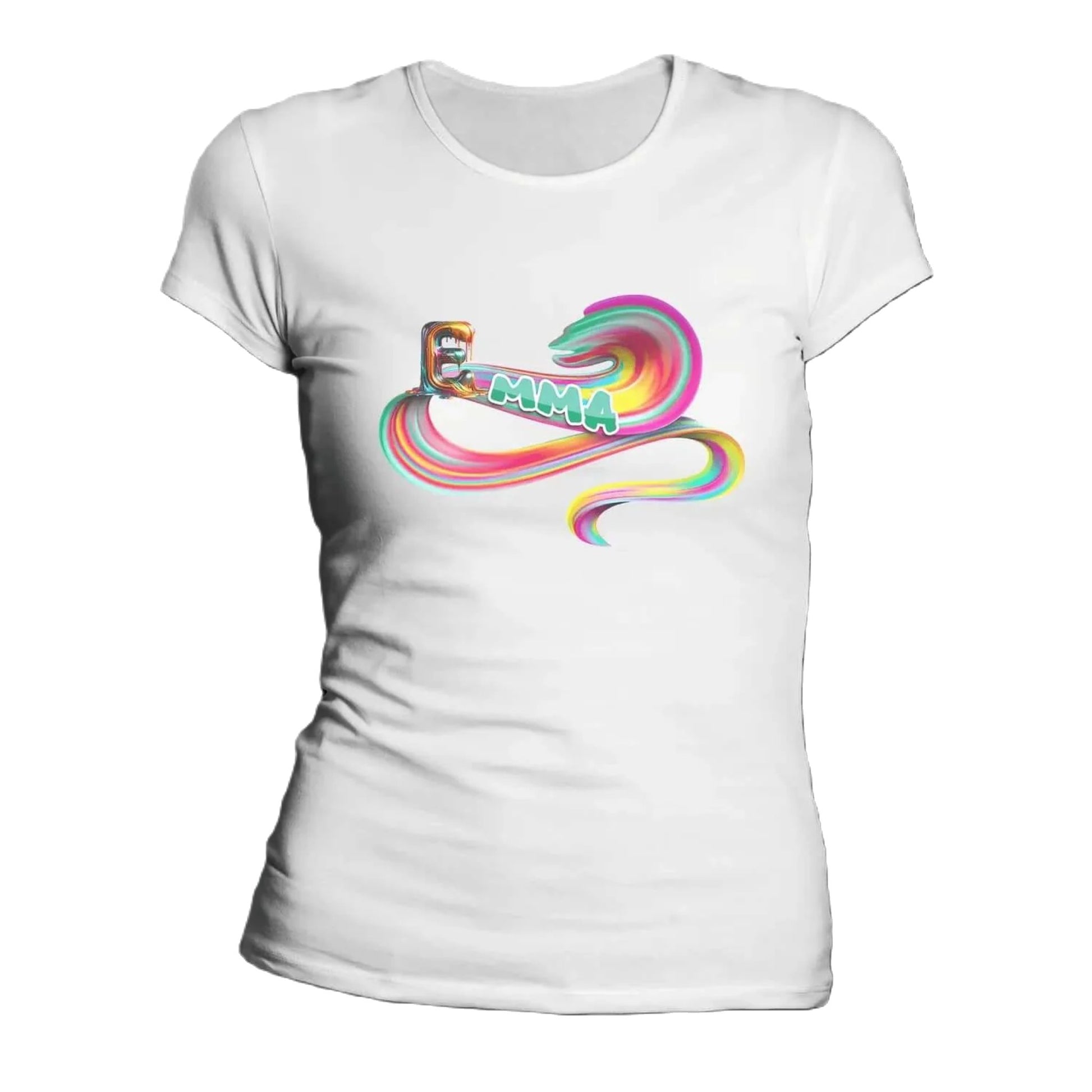 T shirt personnalisé femme – Prénom avec design couleur bonbon - MiniLook