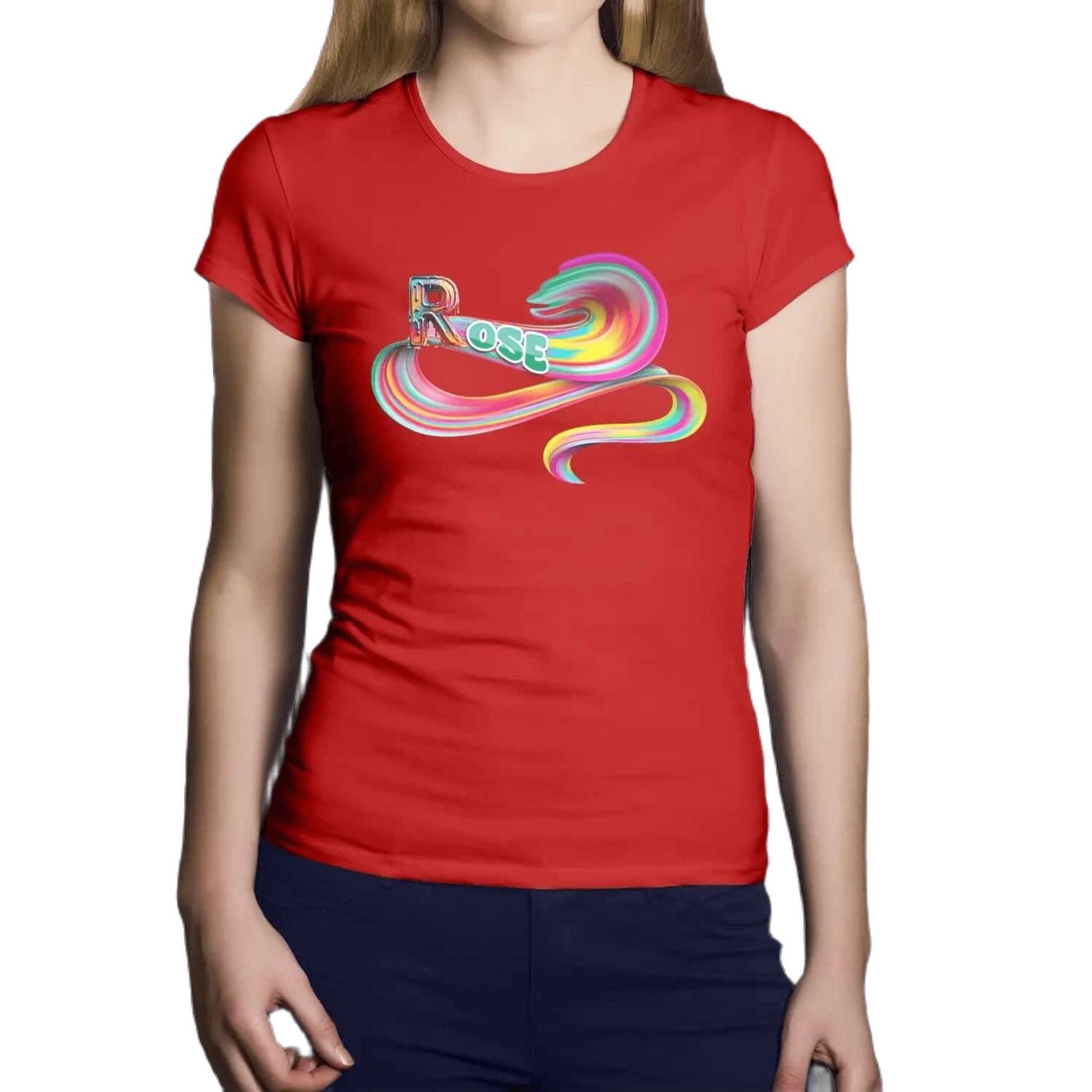 T shirt personnalisé femme – Prénom avec design couleur bonbon - MiniLook