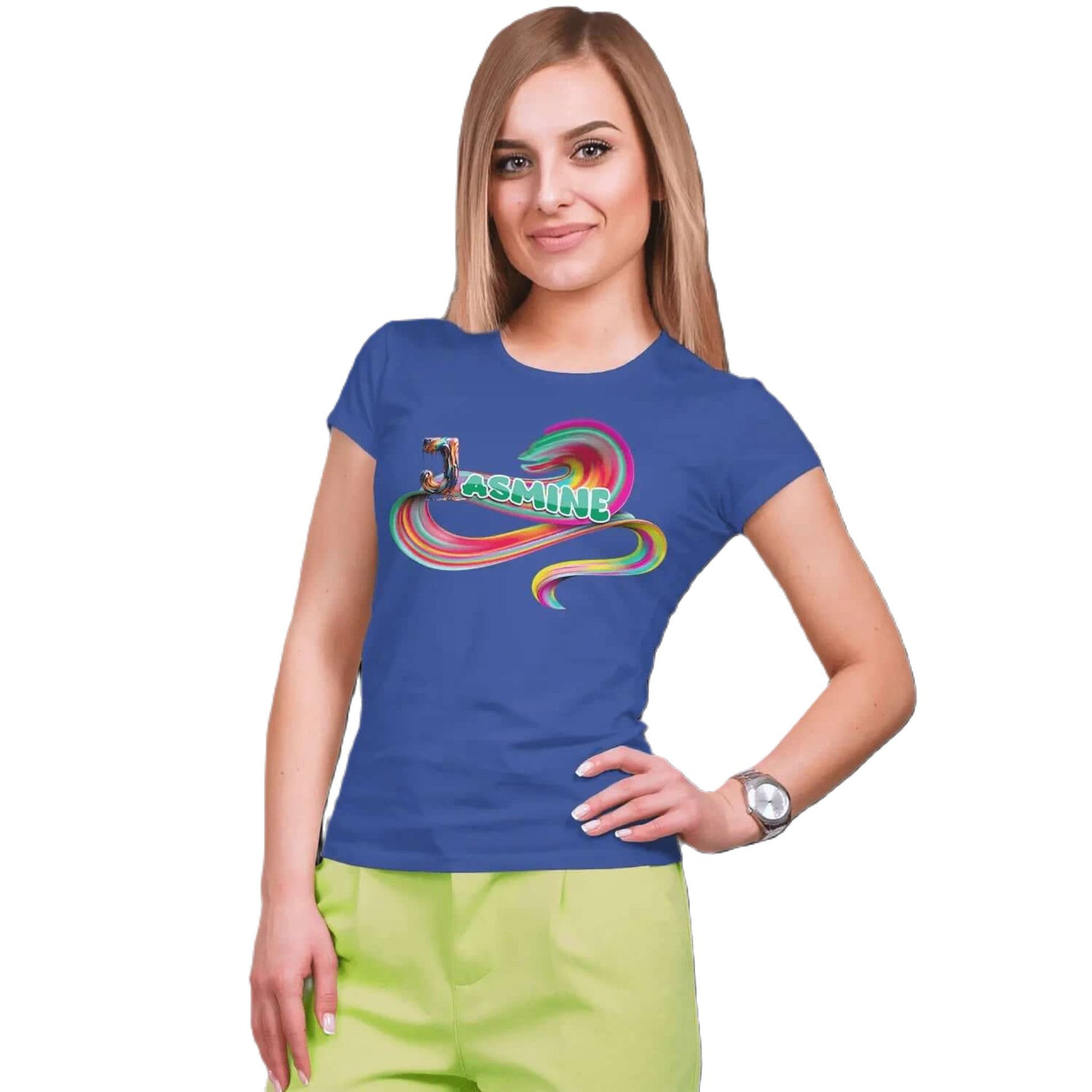 T shirt personnalisé femme – Prénom avec design couleur bonbon - MiniLook