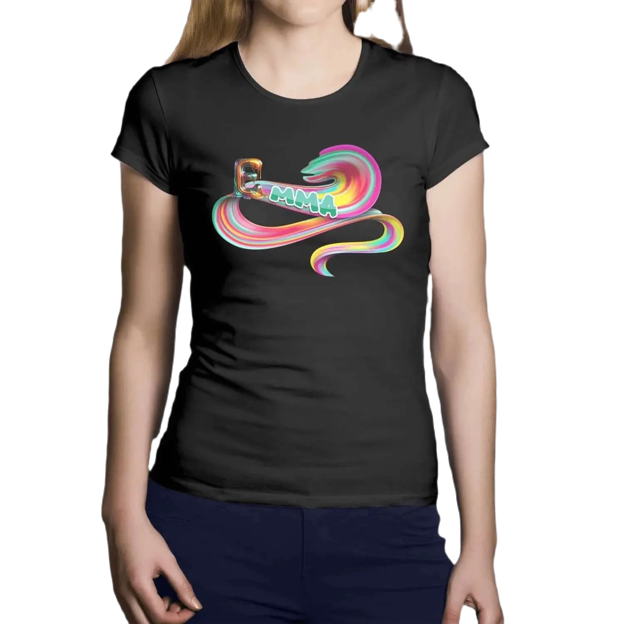 T shirt personnalisé femme – Prénom avec design couleur bonbon - MiniLook