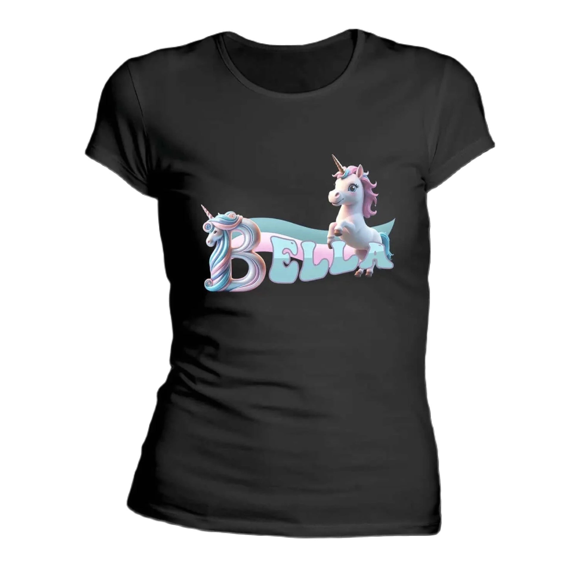 T shirt personnalisé femme – Prénom avec design licorne - MiniLook