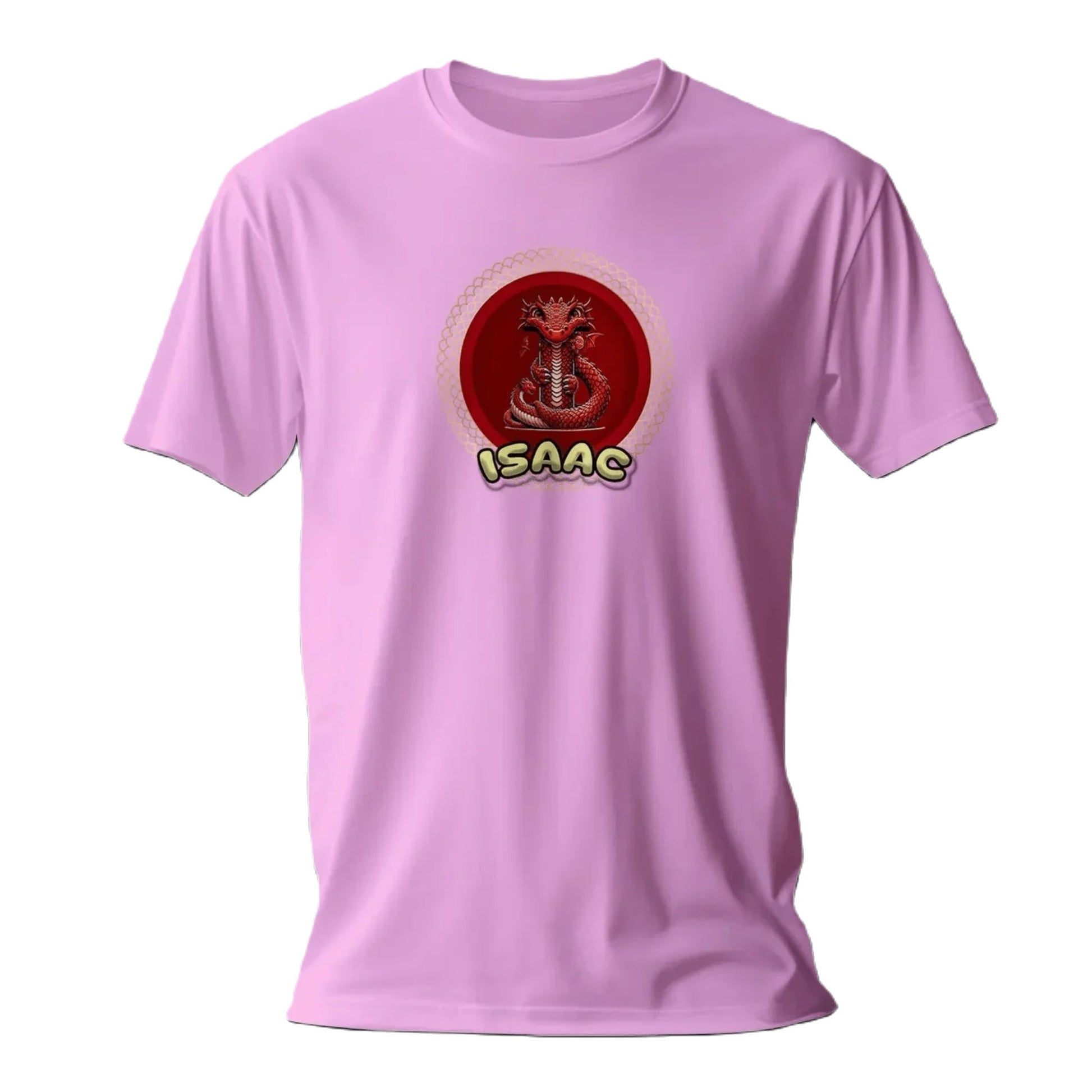 T shirt personnalisé garçon – Prénom et initiale avec design dragon rond - MiniLook