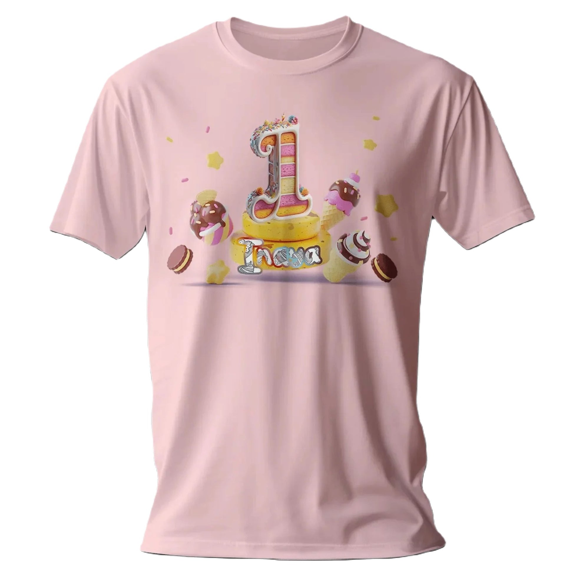 T Shirt Personnalisé Gâteau Crème Glacée | Tee Shirt à Personnaliser pour Filles - MiniLook