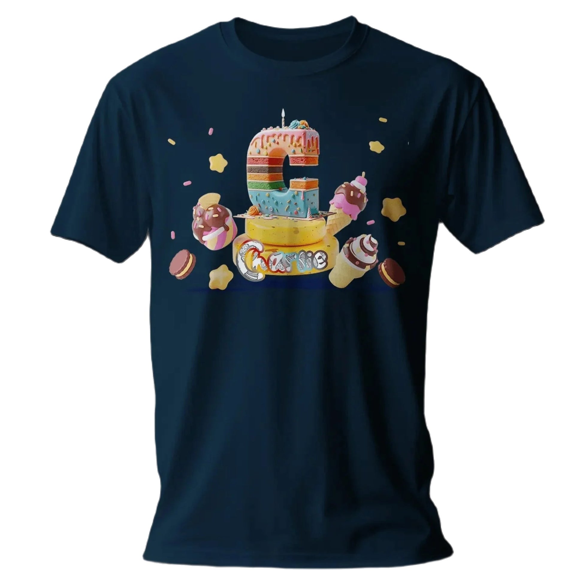 T Shirt Personnalisé Gâteau Crème Glacée | Tee Shirt à Personnaliser pour Filles - MiniLook