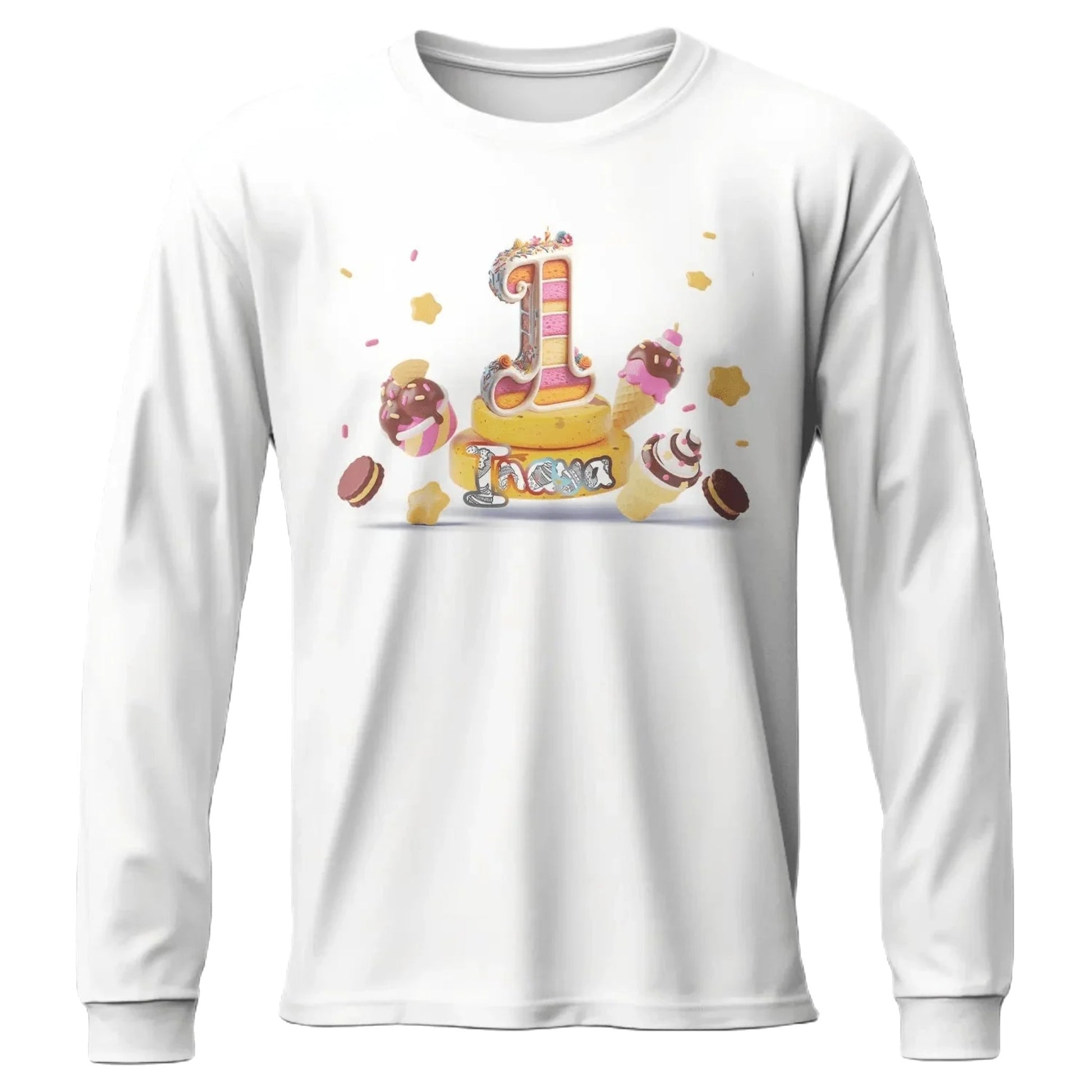 T Shirt Personnalisé Gâteau Crème Glacée | Tee Shirt à Personnaliser pour Filles - MiniLook