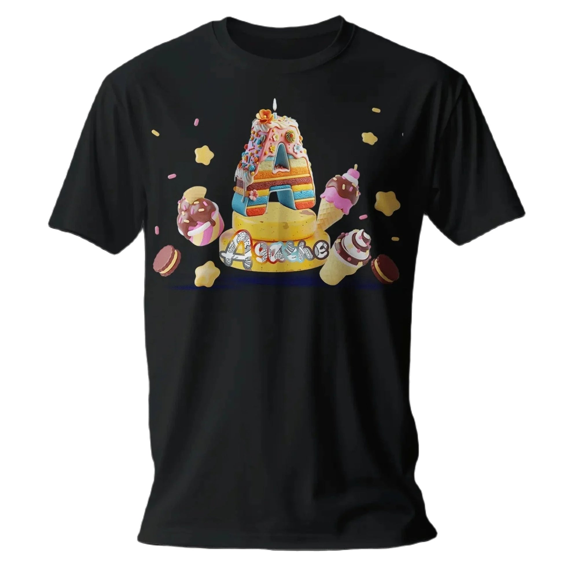 T Shirt Personnalisé Gâteau Crème Glacée | Tee Shirt à Personnaliser pour Filles - MiniLook