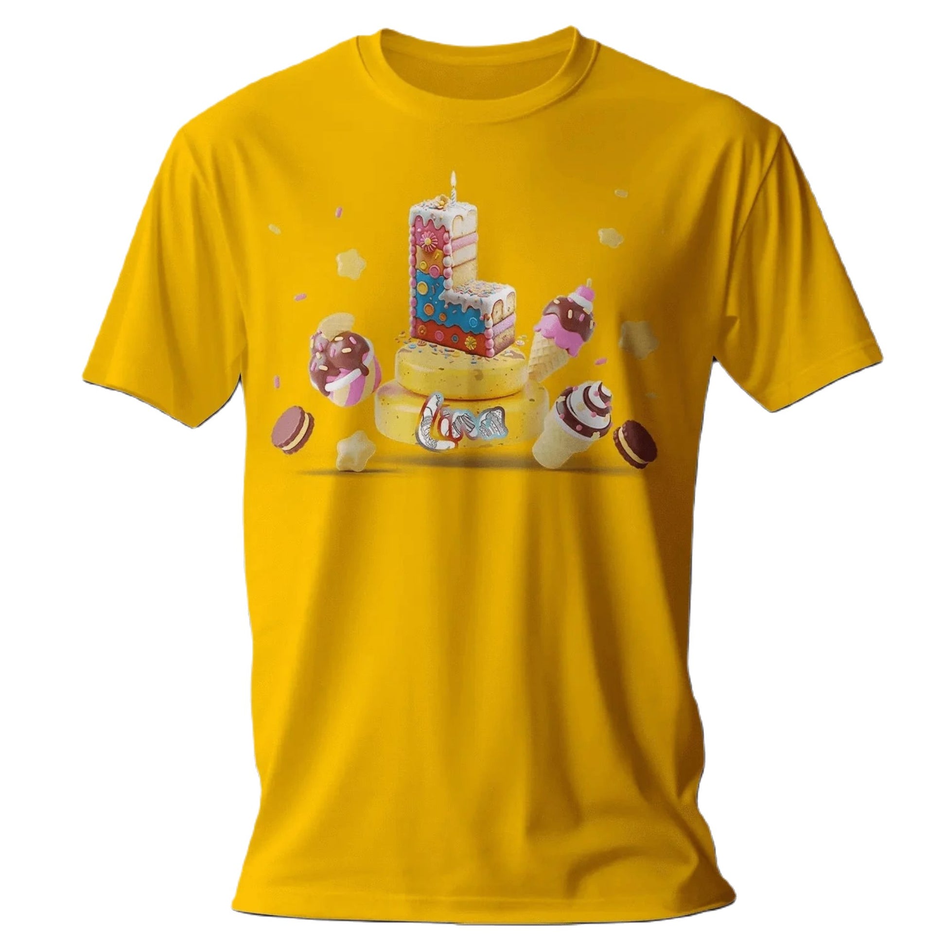 T Shirt Personnalisé Gâteau Crème Glacée | Tee Shirt à Personnaliser pour Filles - MiniLook