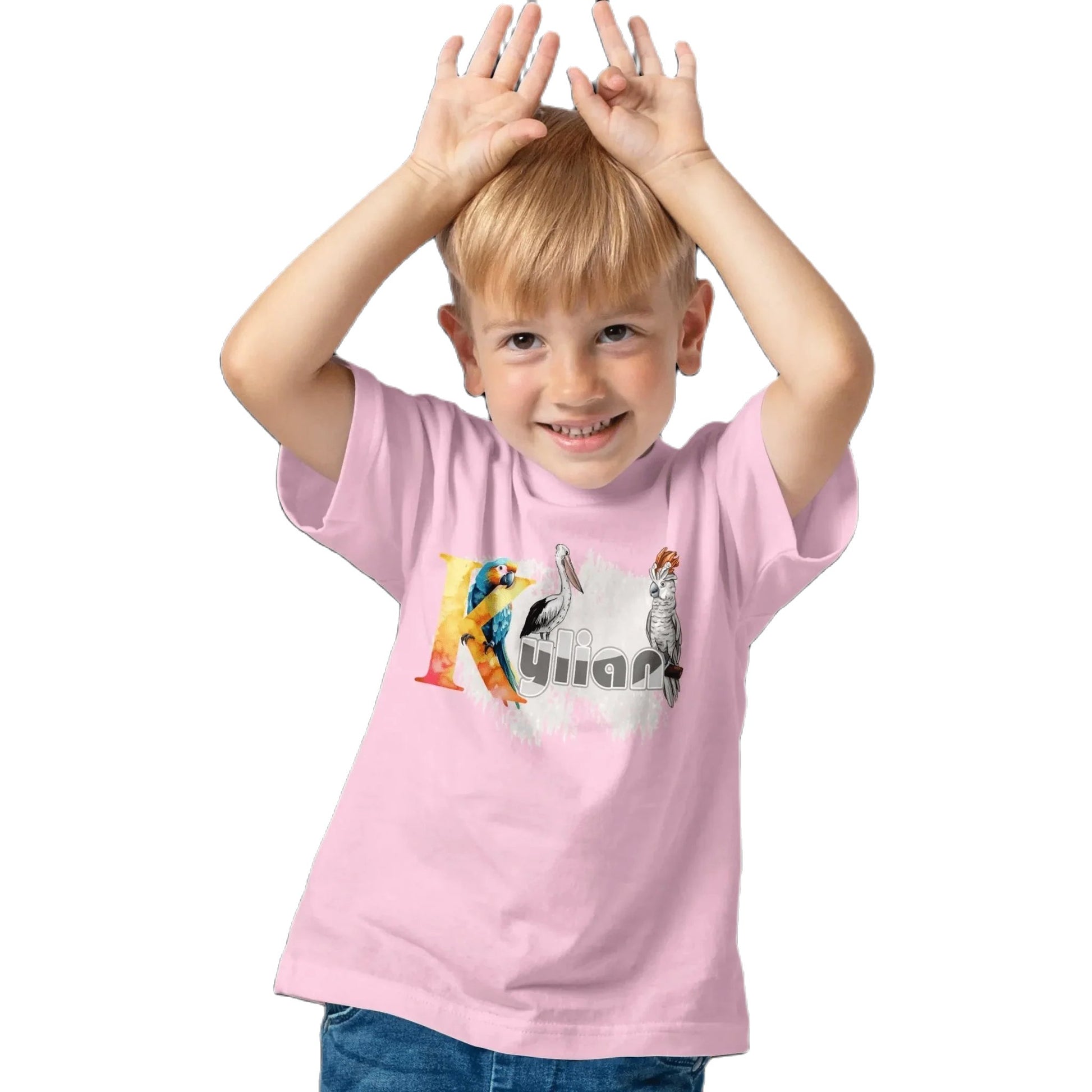 T shirt personnalisé – Motif perroquet et oiseau - MiniLook