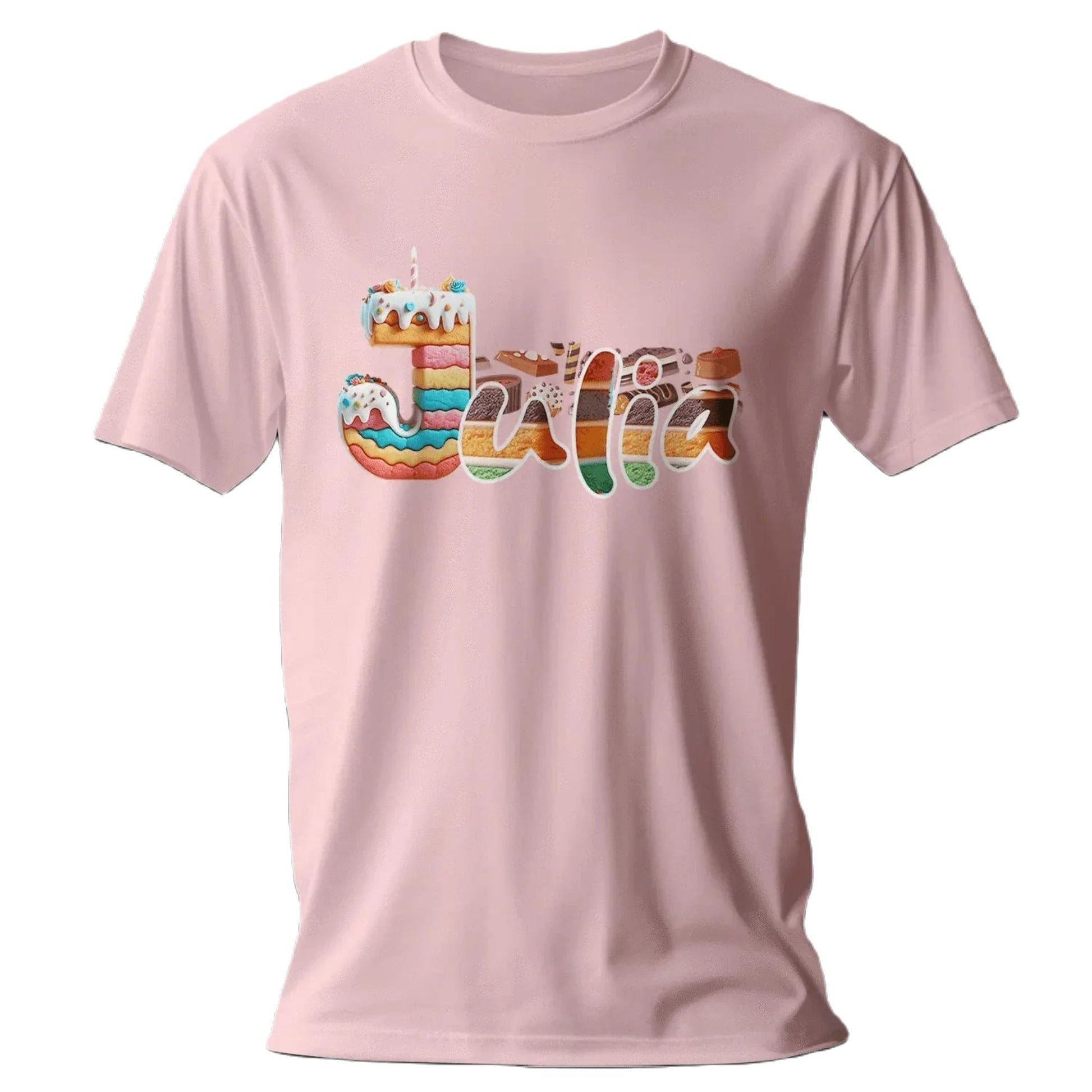 T Shirt Personnalisé Pâtisserie Gâteau Nom Fille - MiniLook