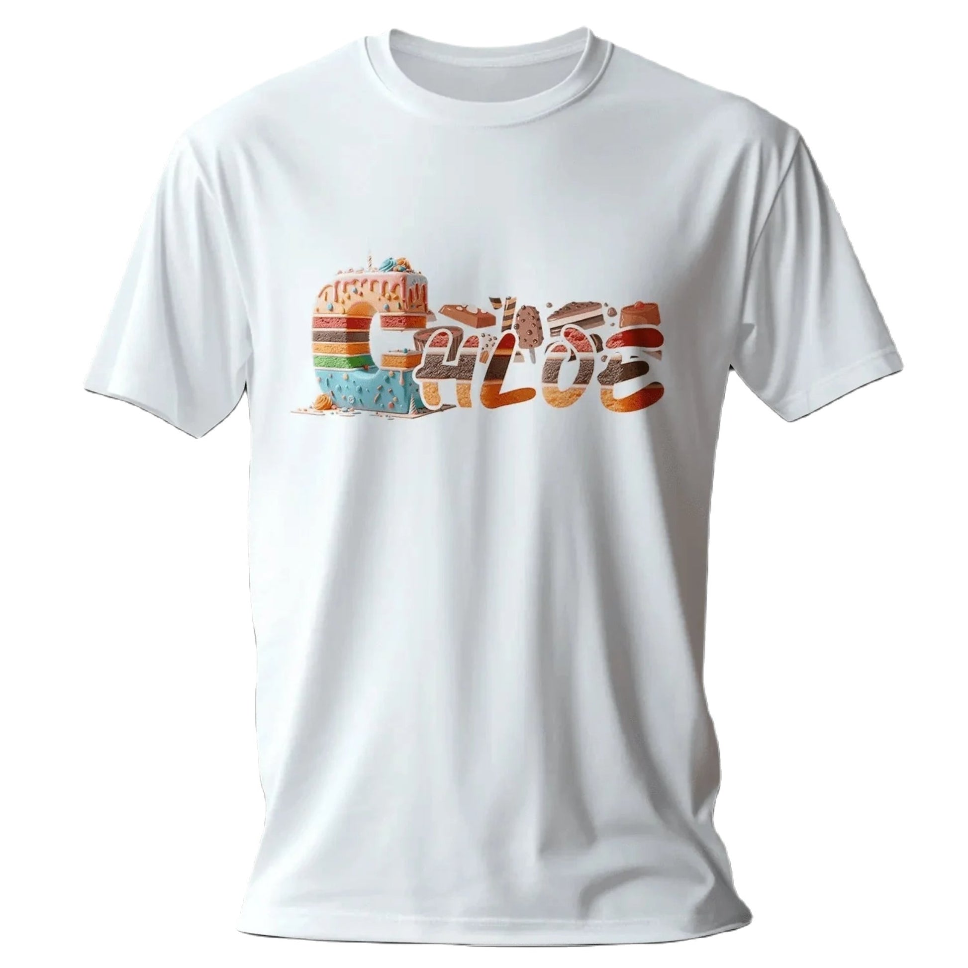 T Shirt Personnalisé Pâtisserie Gâteau Nom Fille - MiniLook