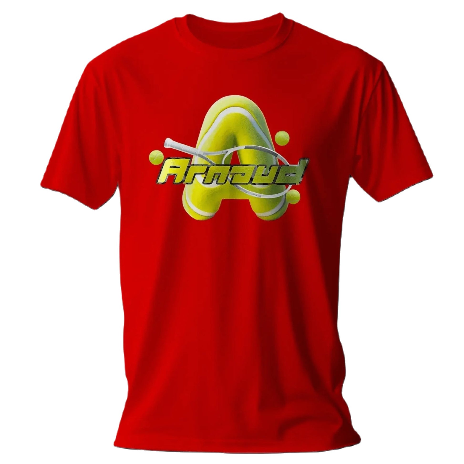 T shirt personnalisé pour enfants - Raquette de tennis avec initiale et prénom - MiniLook