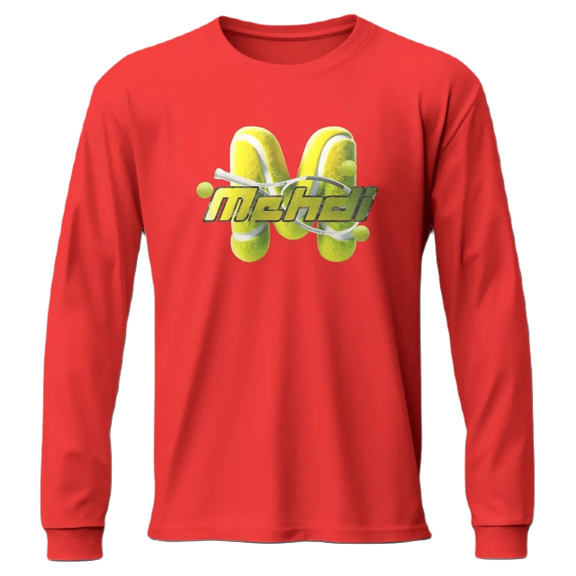 T shirt personnalisé pour enfants - Raquette de tennis avec initiale et prénom - MiniLook