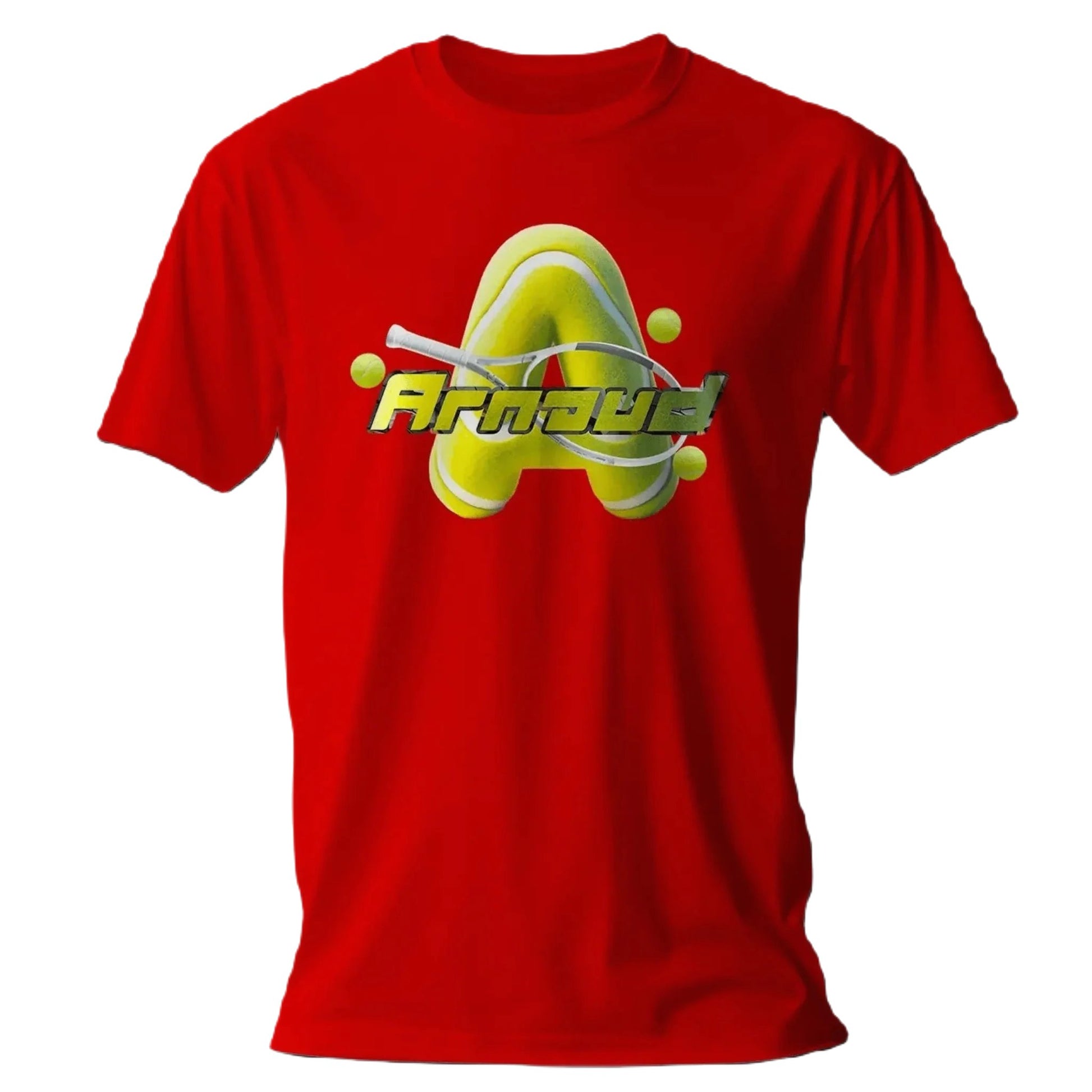 T shirt personnalisé pour enfants - Raquette de tennis avec initiale et prénom - MiniLook