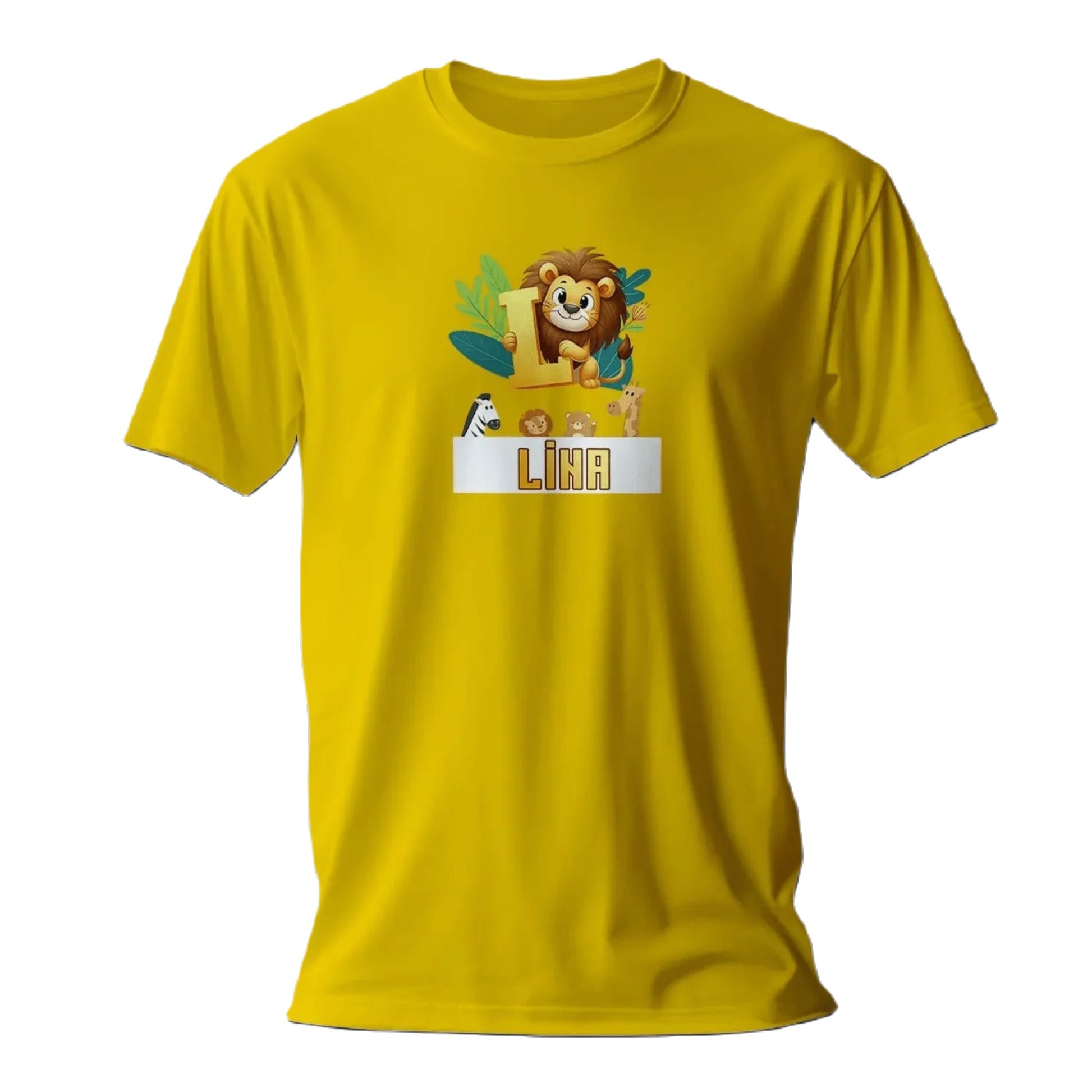 T shirt personnalisé pour fille - Motif chat câlin avec prénom et initiale - MiniLook