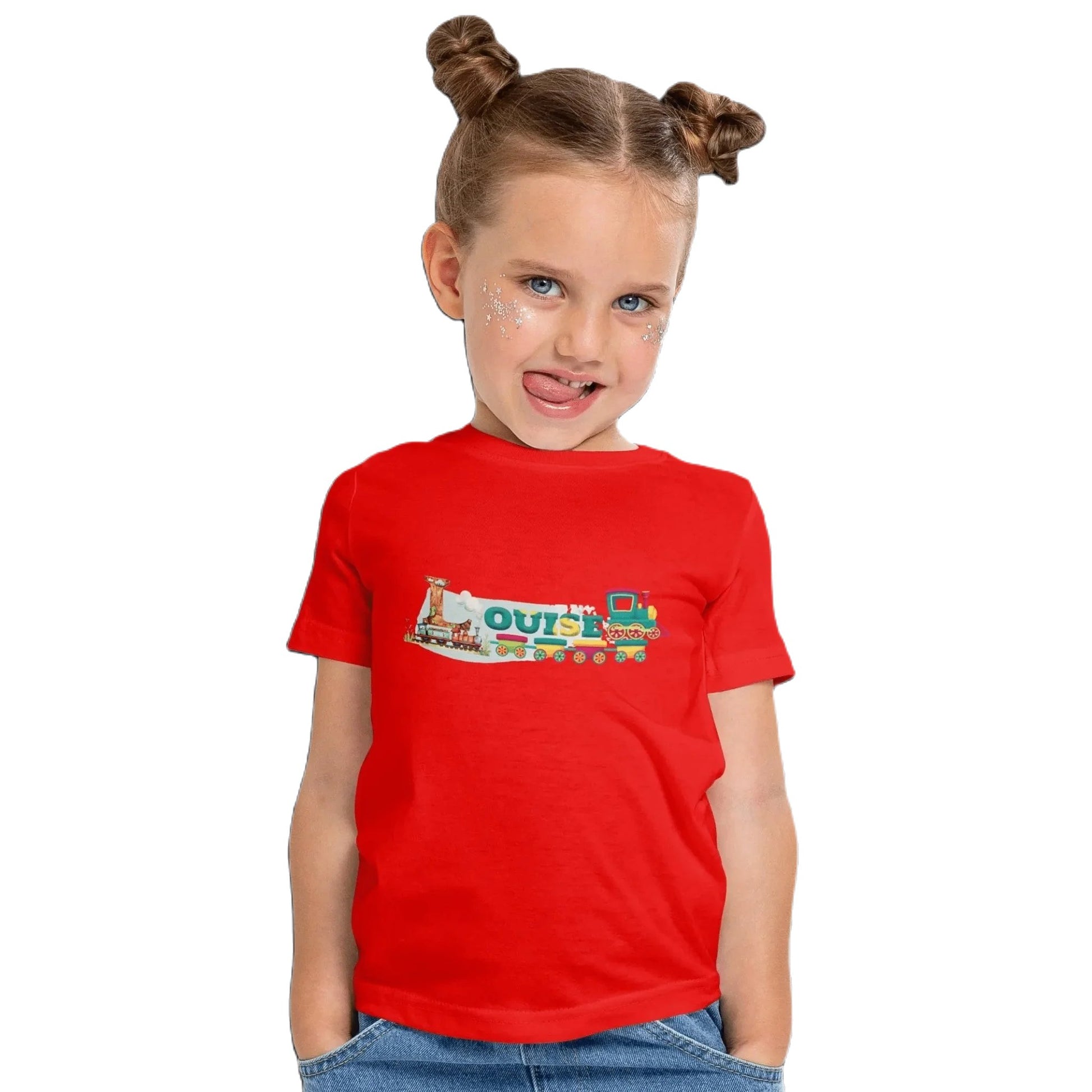 T shirt personnalisé pour fille - Motif train avec prénom - MiniLook