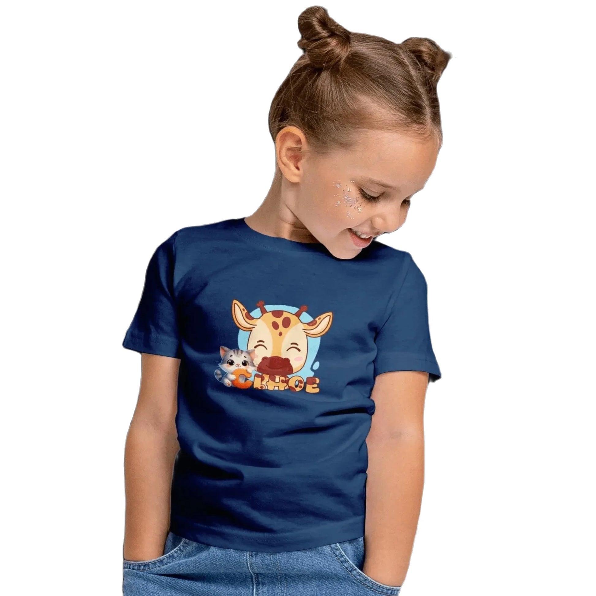 T shirt personnalisé pour fille - Motif vache avec prénom - MiniLook