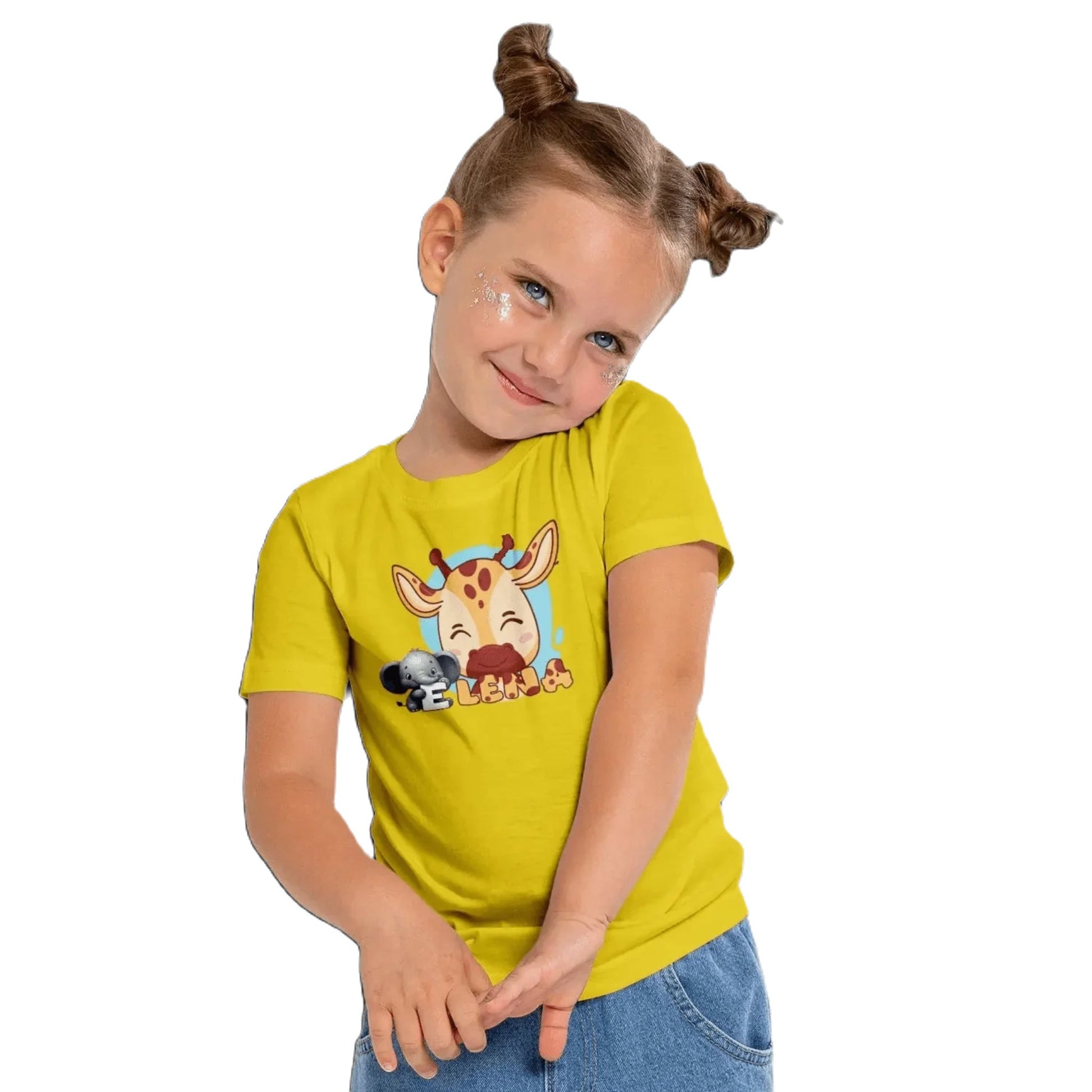 T shirt personnalisé pour fille - Motif vache avec prénom - MiniLook