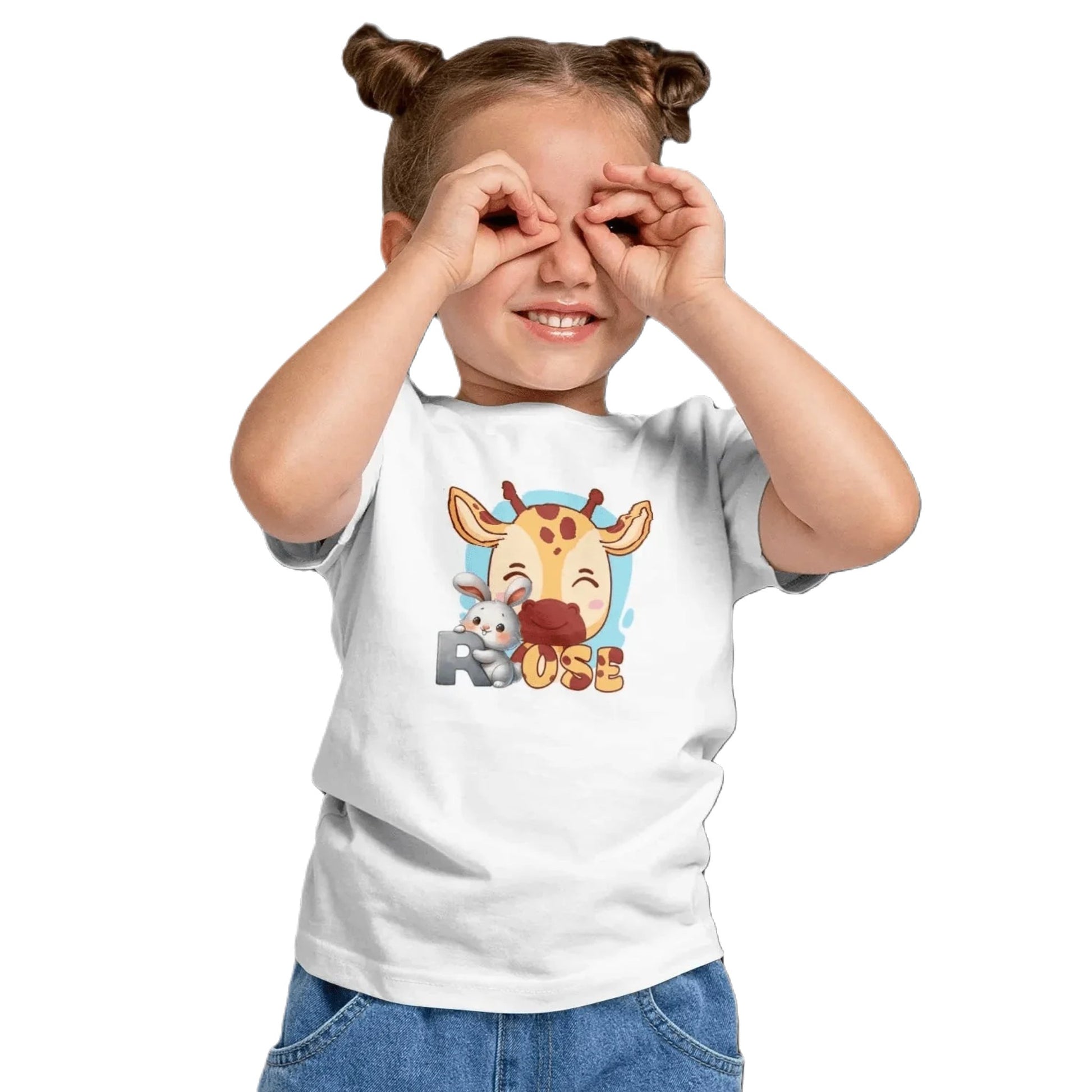 T shirt personnalisé pour fille - Motif vache avec prénom - MiniLook